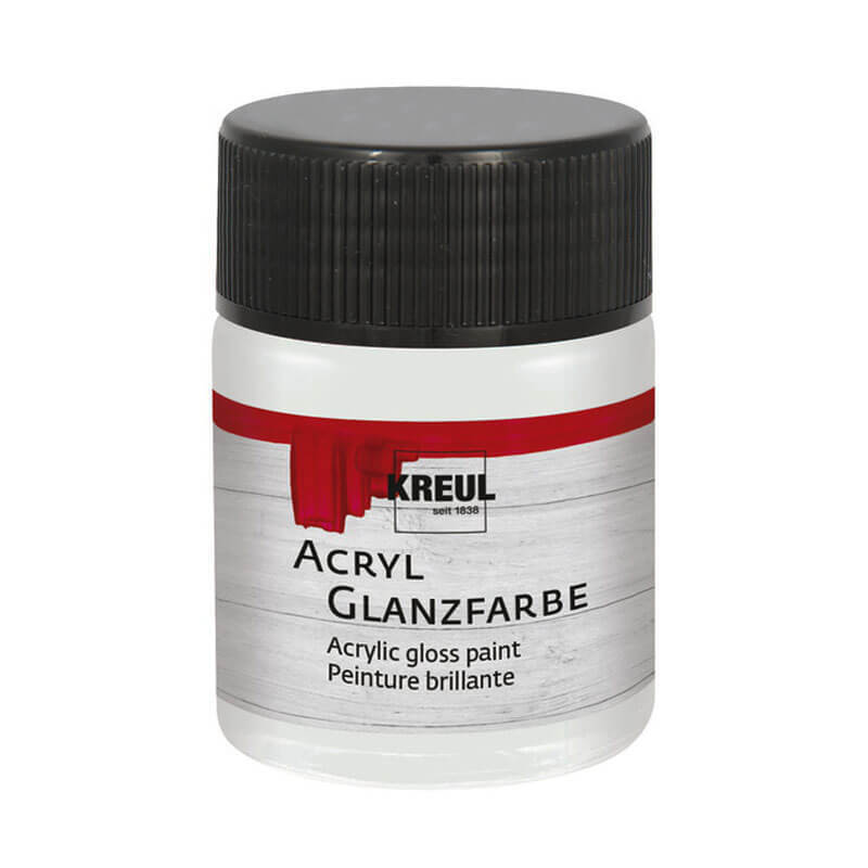 Acryl Glanzfarbe weiß 50ml