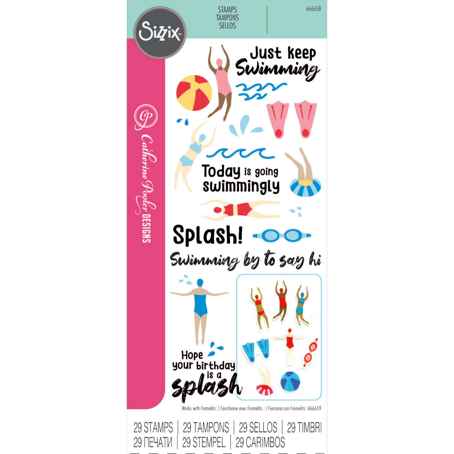 Clear Stamps Set Synchronized Swimmer 29PK von idee. Creativmarkt