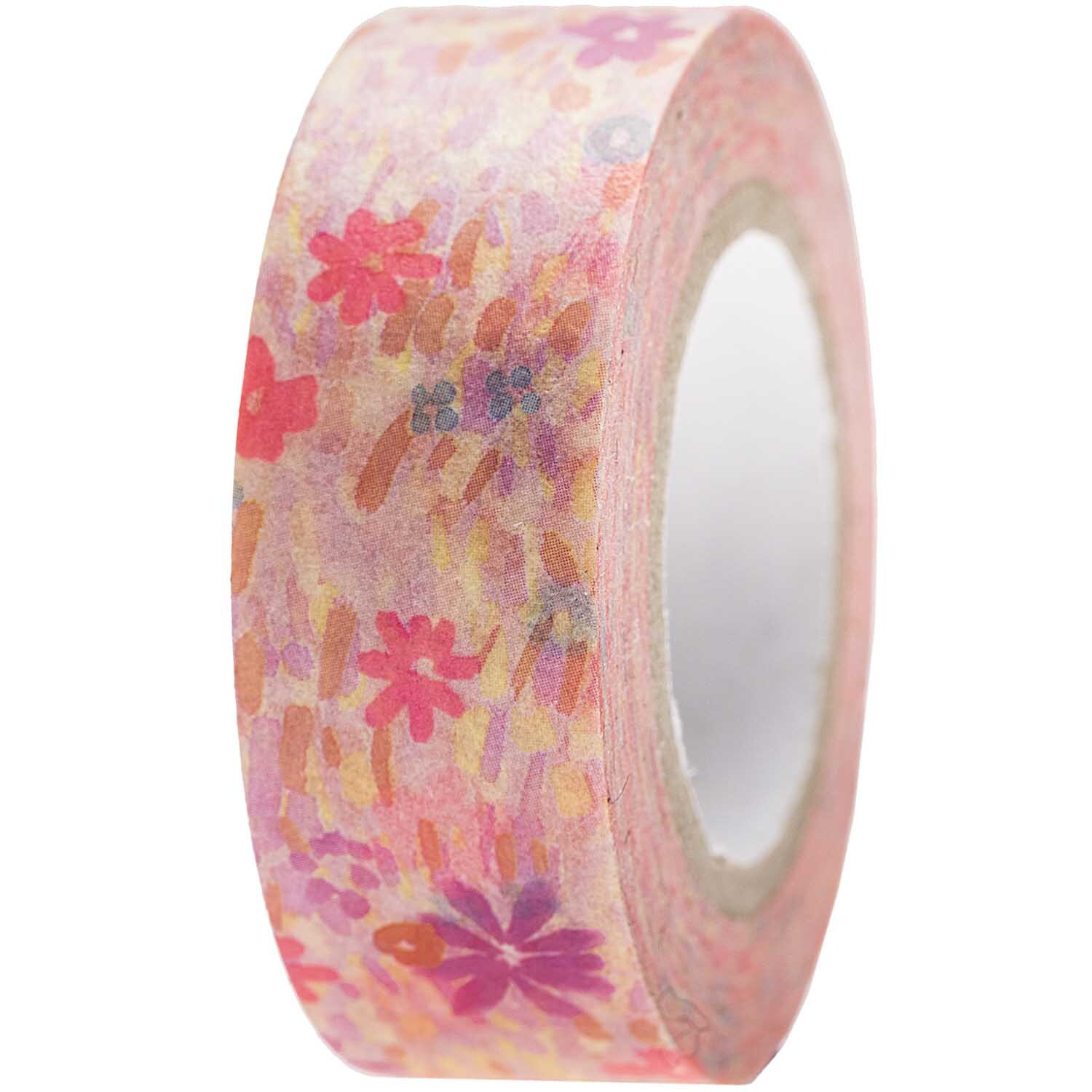Paper Poetry Tape Crafted Nature Blumenwiese rosa 1,5cm 10m
