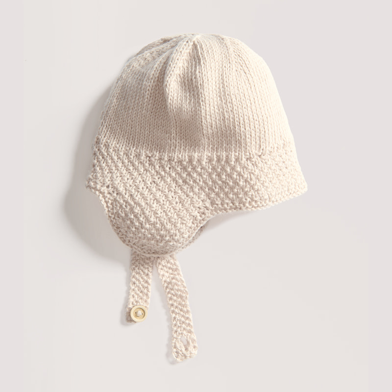 Gestrickte Mütze: Modell 03 aus dem Heft Rico Baby 043