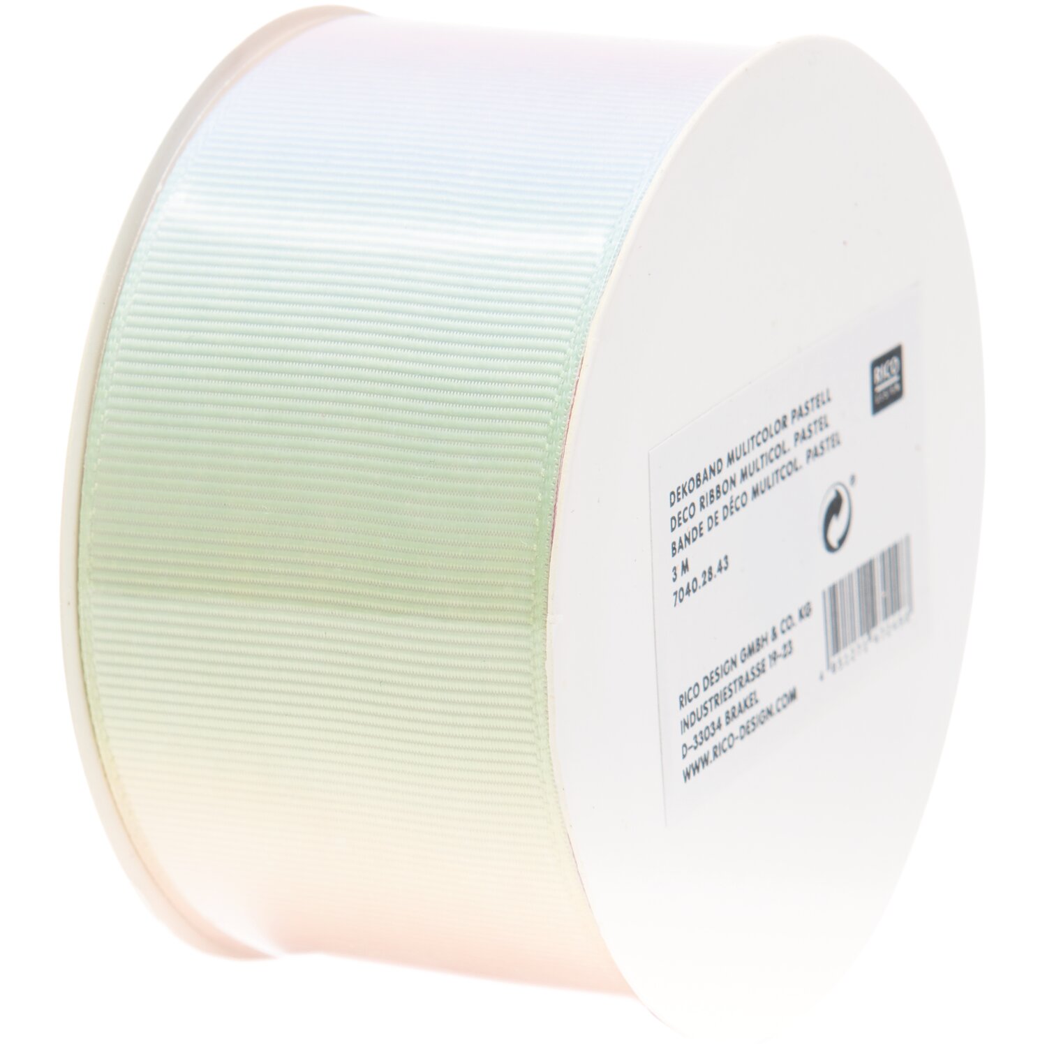 Dekoband multicolor pastell 4cm 3m von Rico Design