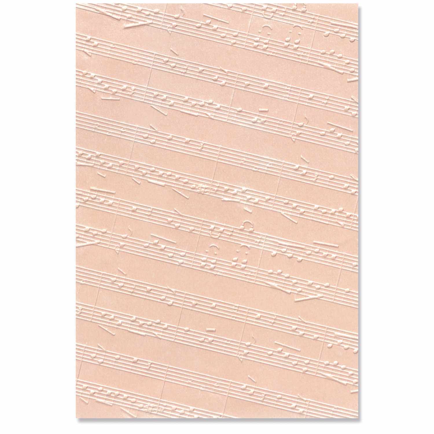 3D Textured Impressions Embossing Folder Musical Notes von idee. Creativmarkt