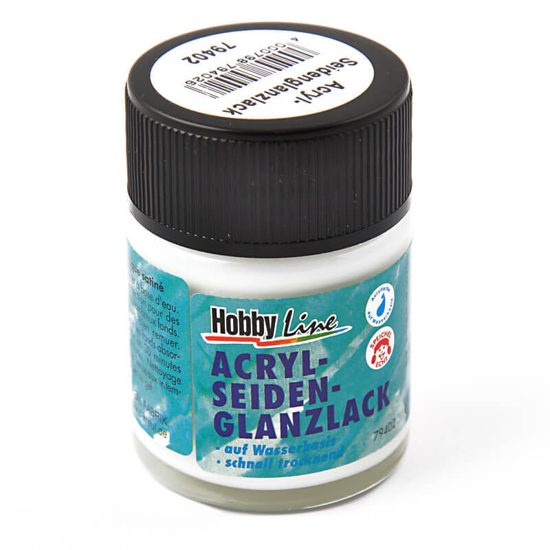 Hobby Line Acryl Seidenglanzlack transparent 50ml