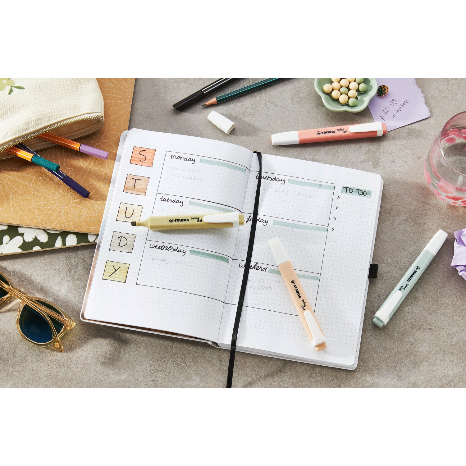 STABILO swing cool Textmarker Nature 6 Stück von STABILO International 