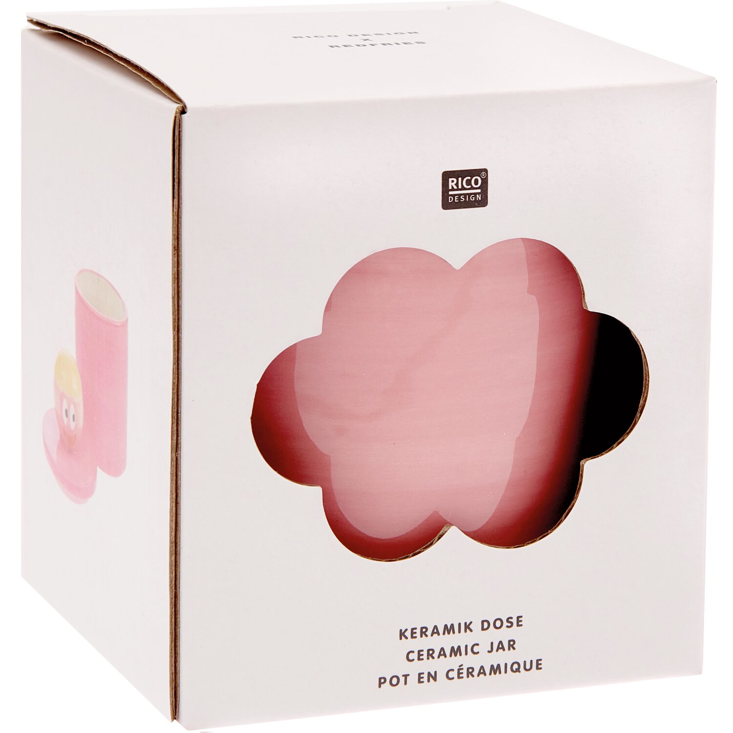 Rico Design x Redfries Keramik Dose mit Deckel Eye Candy 12cm Ø8cm von Rico Design