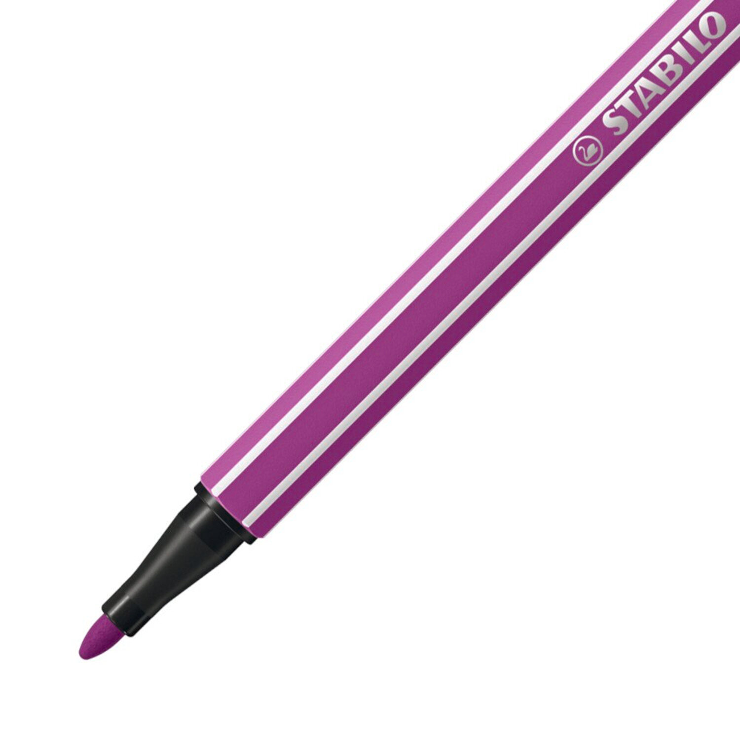 Pen 68 im Etui 30 Farben, STABILO Filzstift in Lila, ideal für präzises Zeichnen und Schreiben.