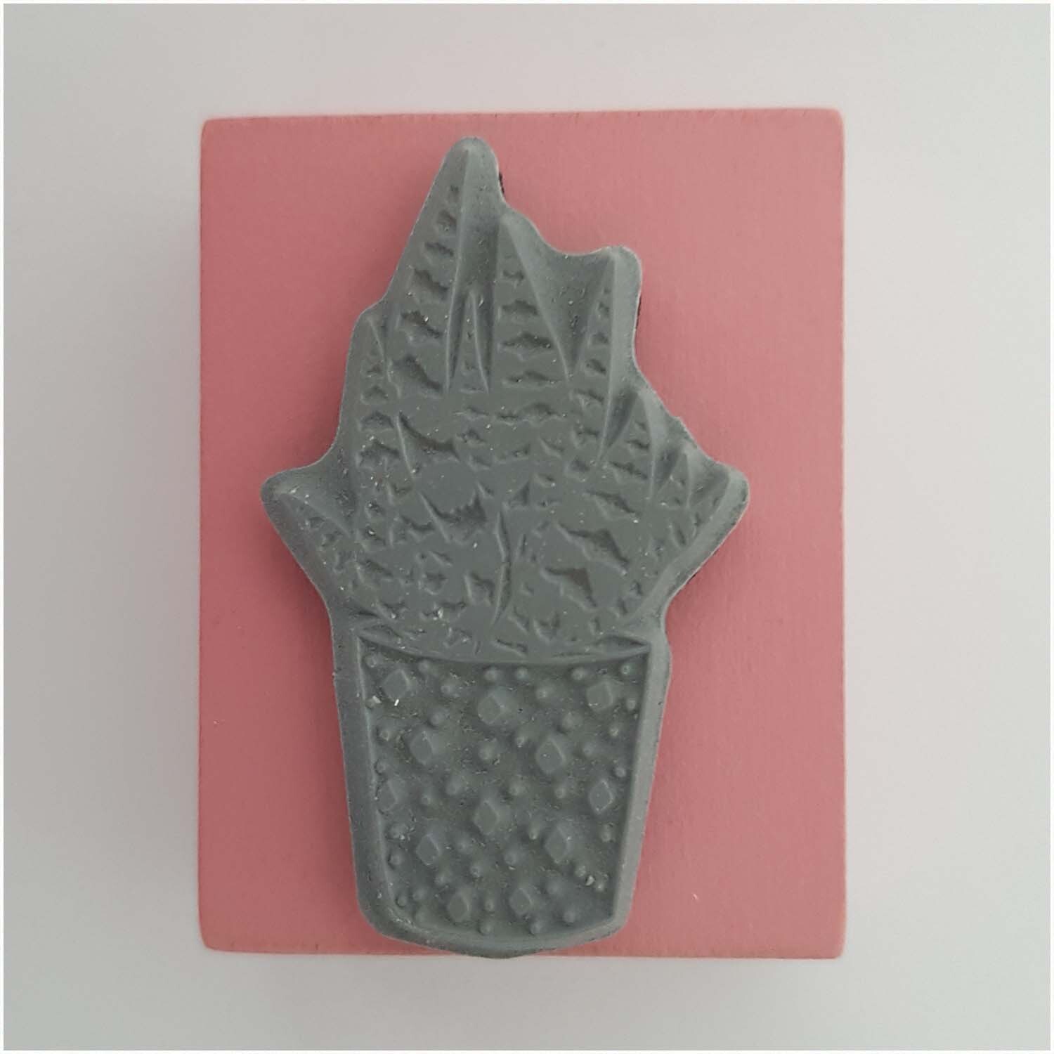 Stempel Aloe Vera rosa 35x45mm Stempel Aloe Vera rosa 35x45mm
