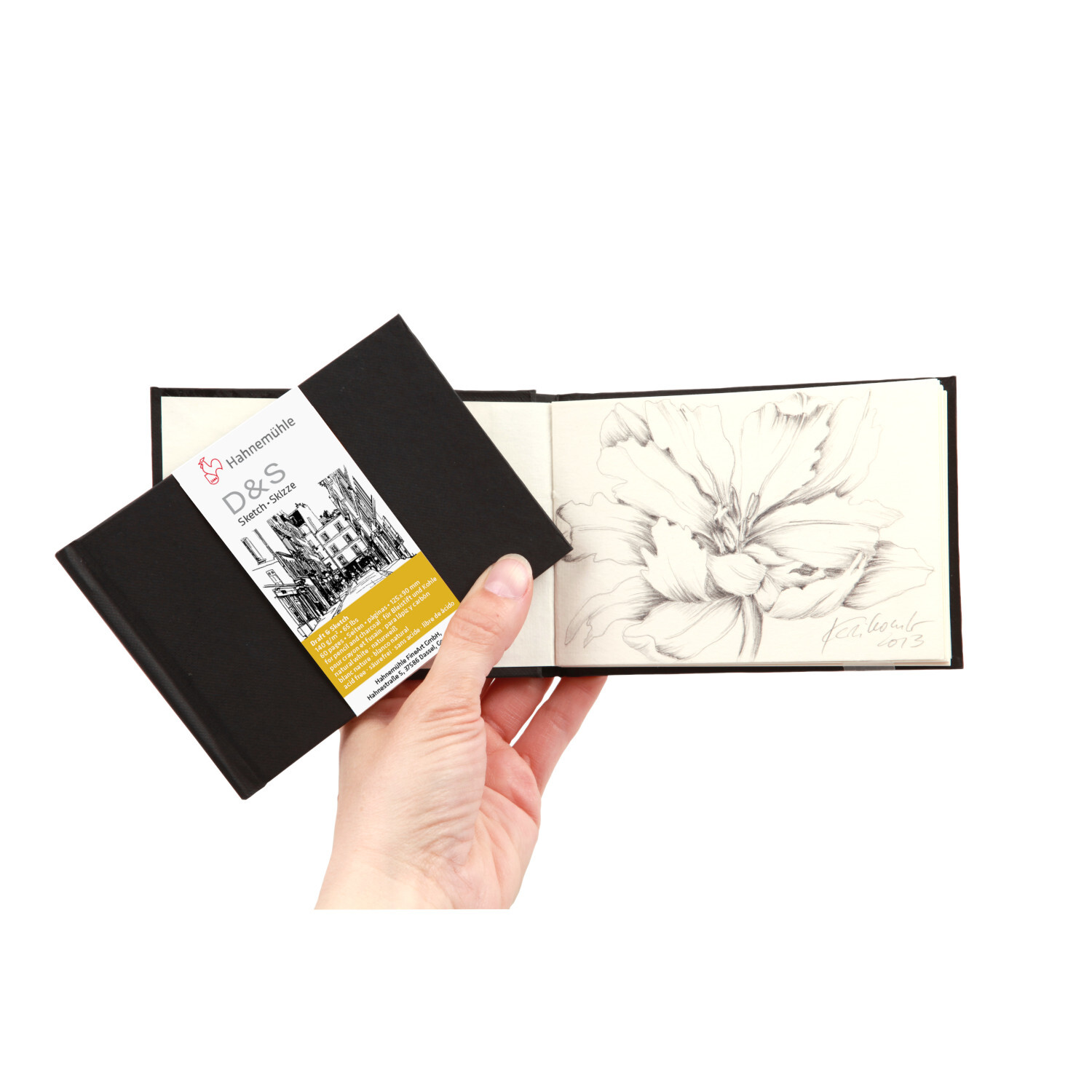 Skizzenbuch schwarz 140g 9x12,5cm