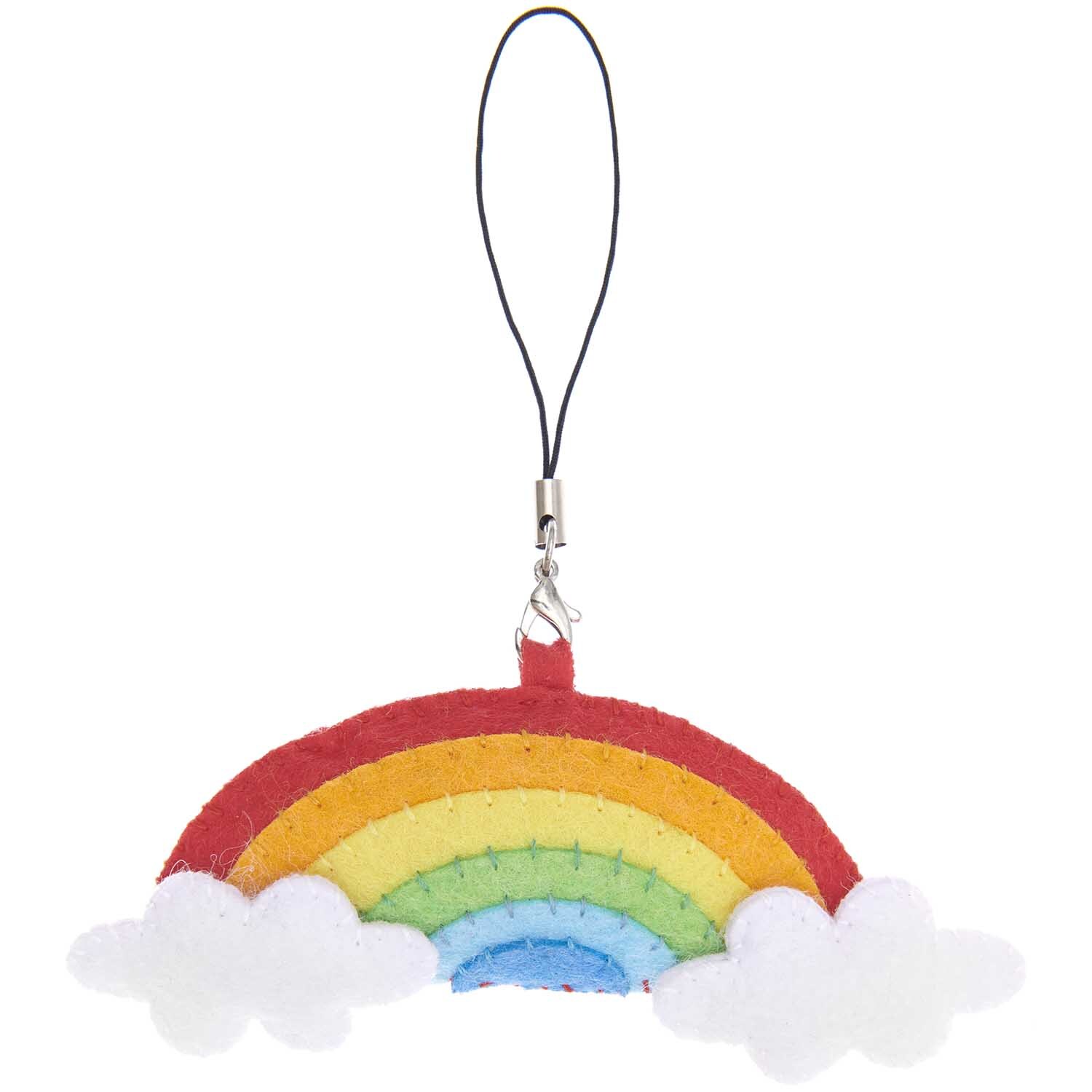 Bastelset Filz Regenbogen-Anhänger Bastelset Filz Regenbogen-Anhänger