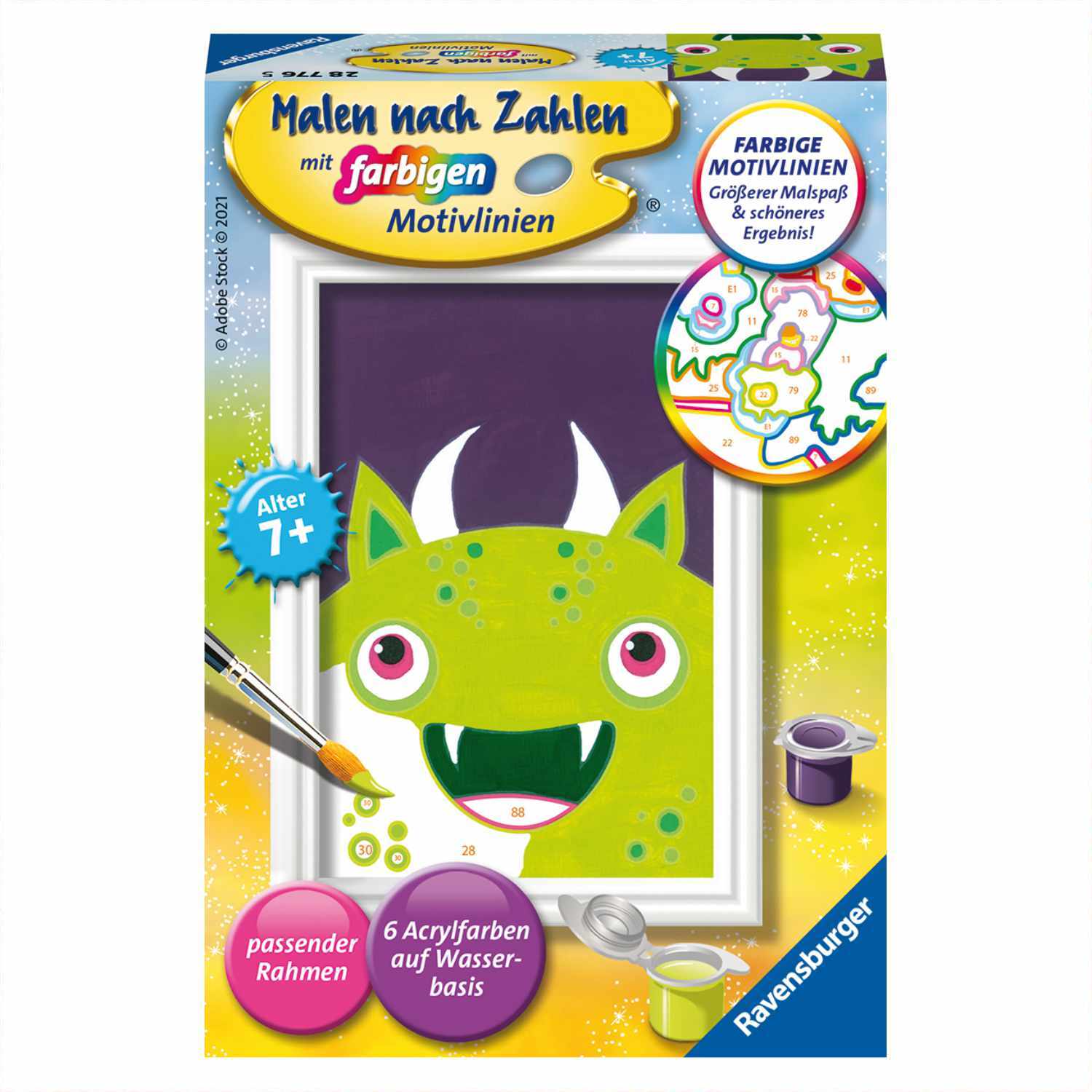 Malen nach Zahlen Freche Monster
