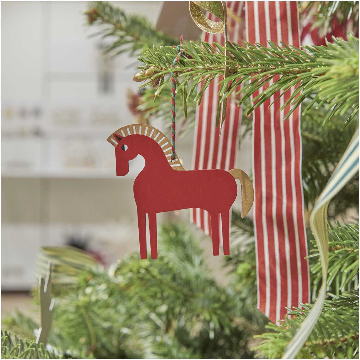 Hänger Holz-Pferd Rot Hänger Holz-Pferd Rot