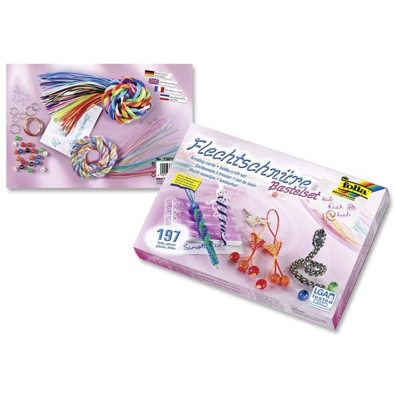 Bastelset Flechtschnüre