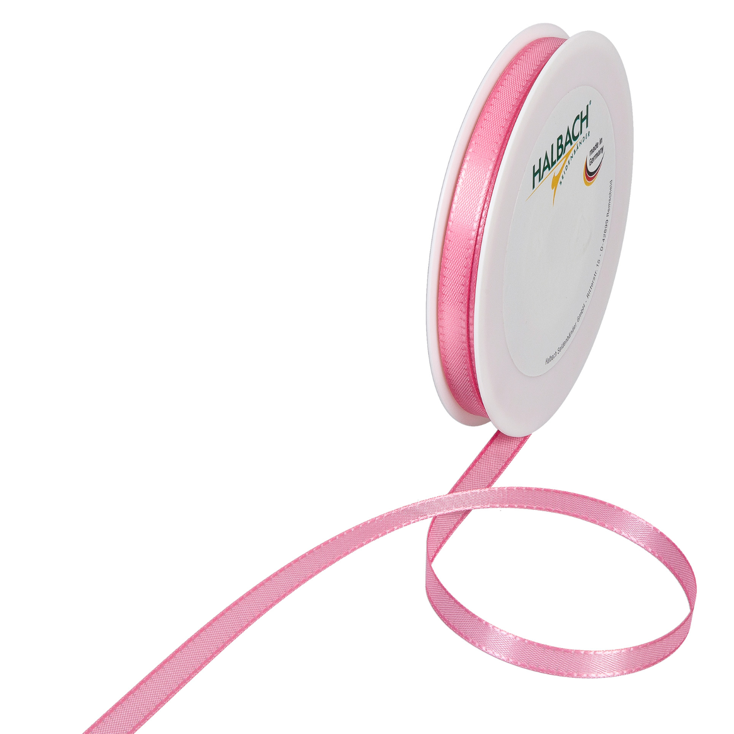 Halbach Taftband 8mm 10m Rosa 1