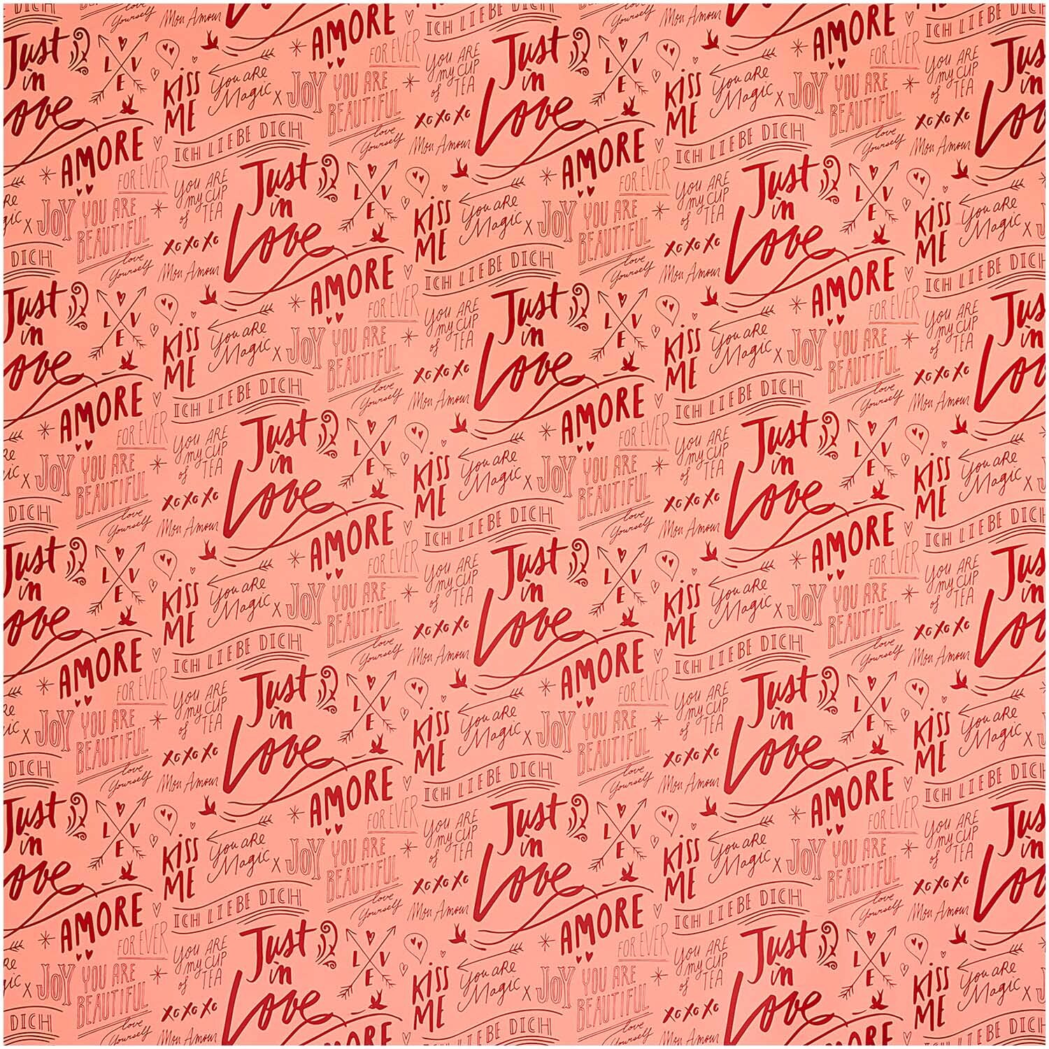 Paper Poetry Geschenkpapier Liebe rosa 70cm 2m Hot Foil Paper Poetry Geschenkpapier Liebe rosa 70cm 2m Hot Foil