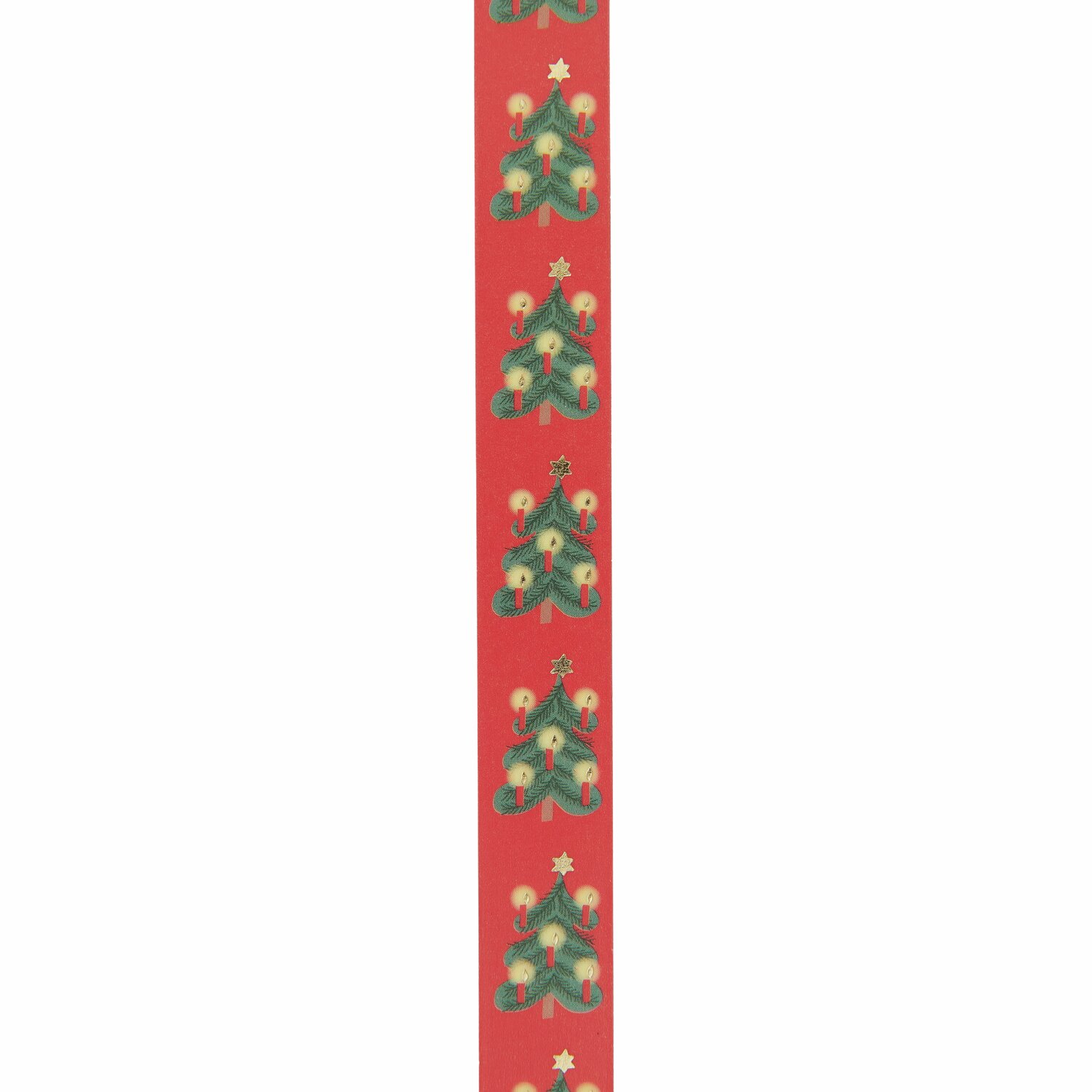 Paper Poetry Tape Weihnachtsbäume Rot 1,5cm 10m von Rico Design