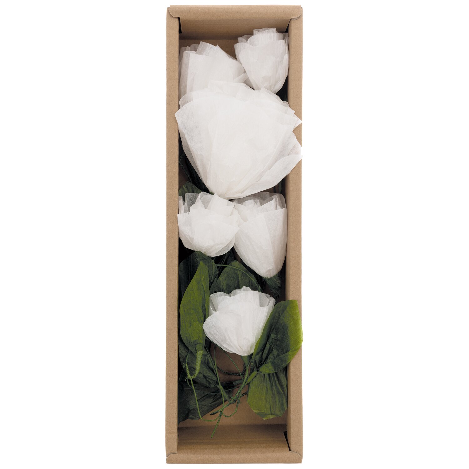 Papierblumen Girlande klein weiß 160 cm von Rico Design