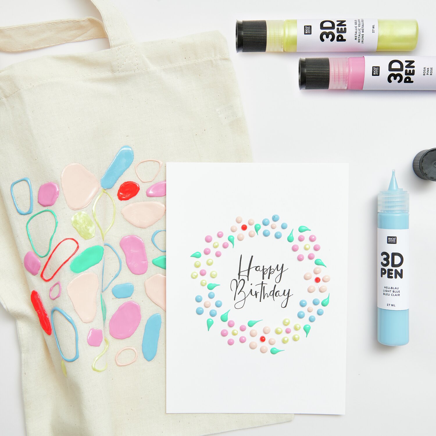 3D Pen Pastel Set 6x27ml von Rico Design