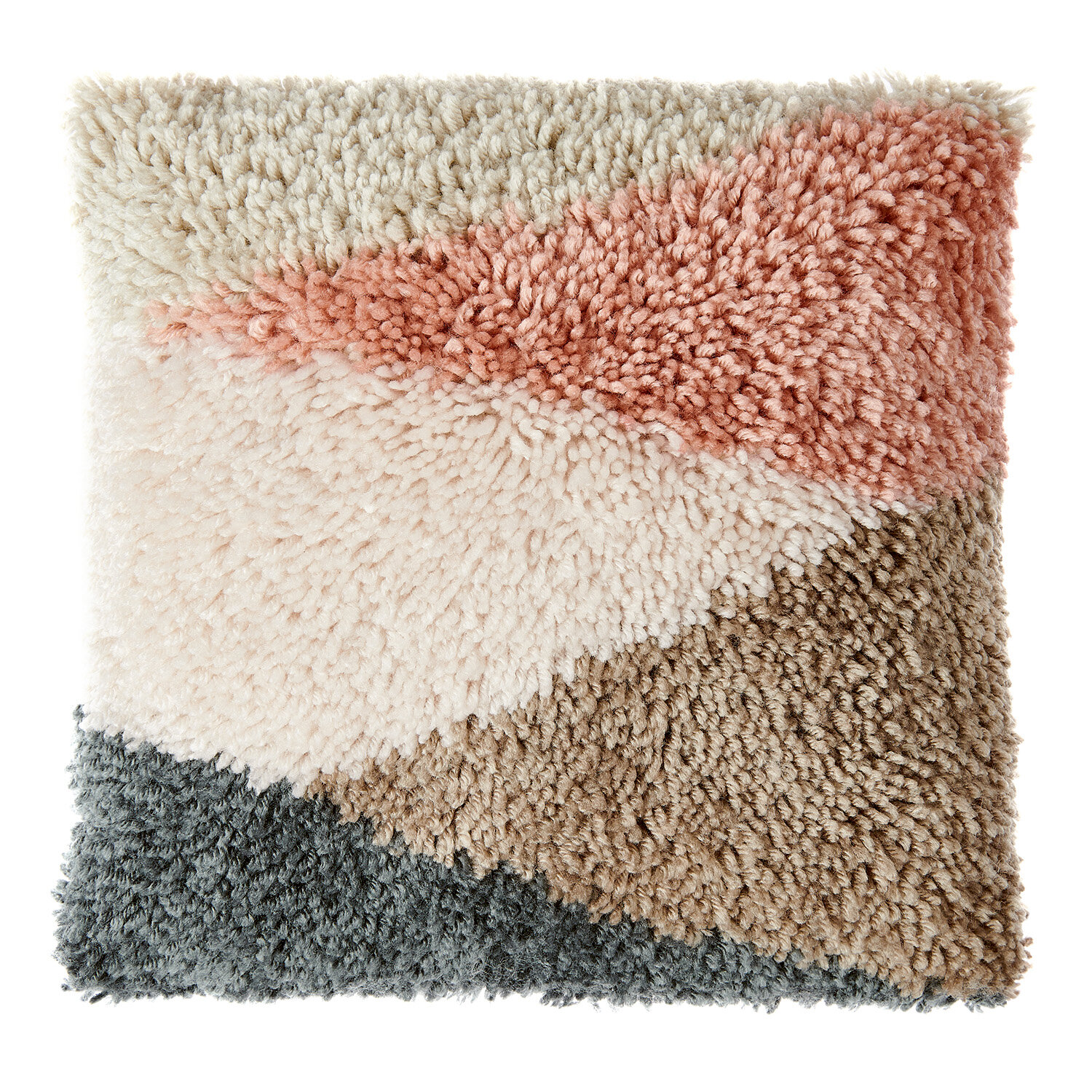 Anleitung Knüpfen Kissen mit Dreiecksmuster von Rico Design