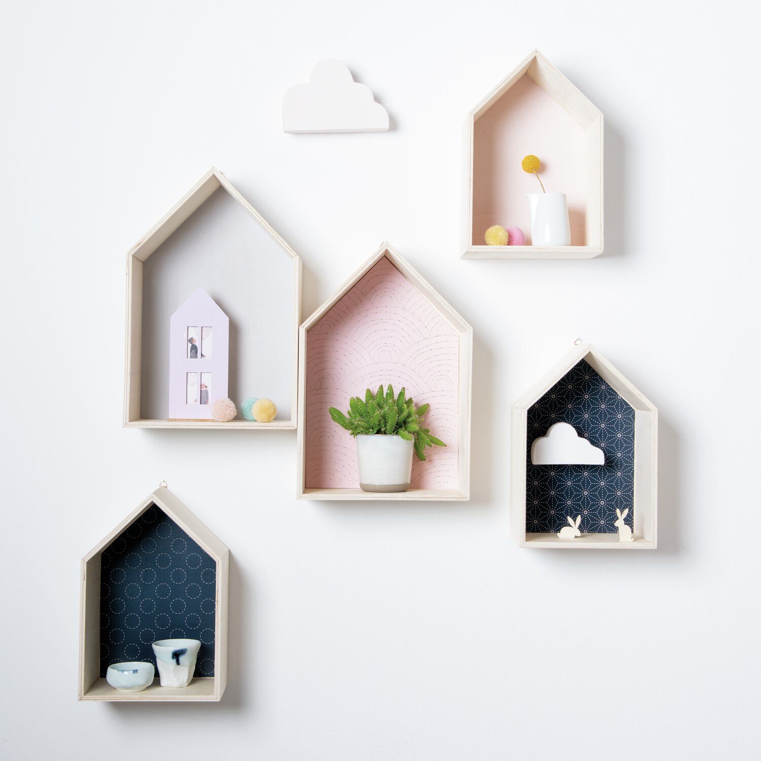 Holzbox Haus klein 17x26x10cm von Rico Design