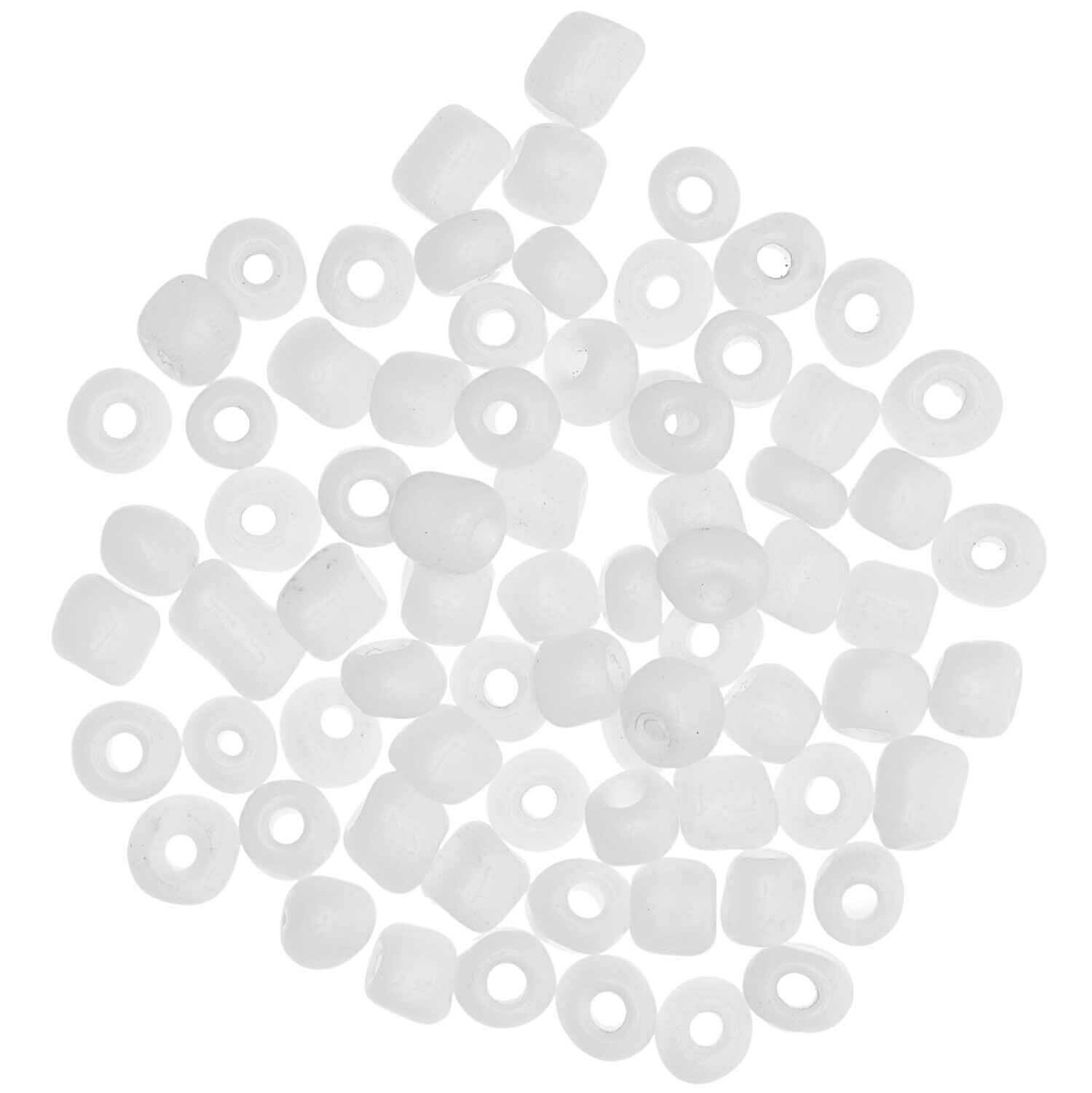 Keramik-Perlen natur 5mm 12g