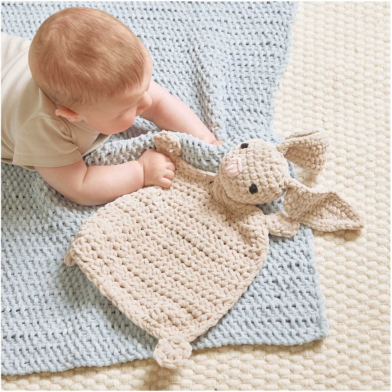 Häkelset Schmusetuch Häschen Modell 19 aus Baby Chenillove