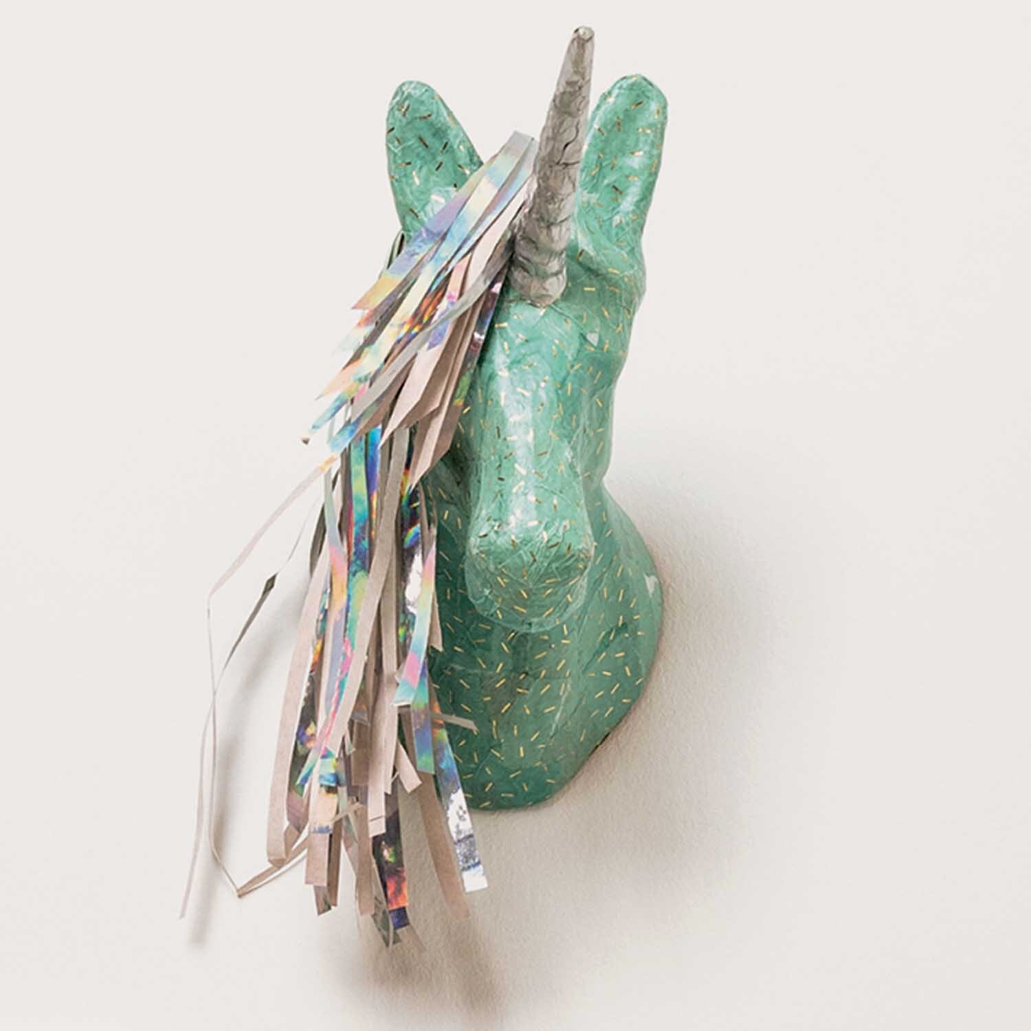 Bastelanleitung Pappmache-Einhorn mit Paper Patch Papieren von Rico Design