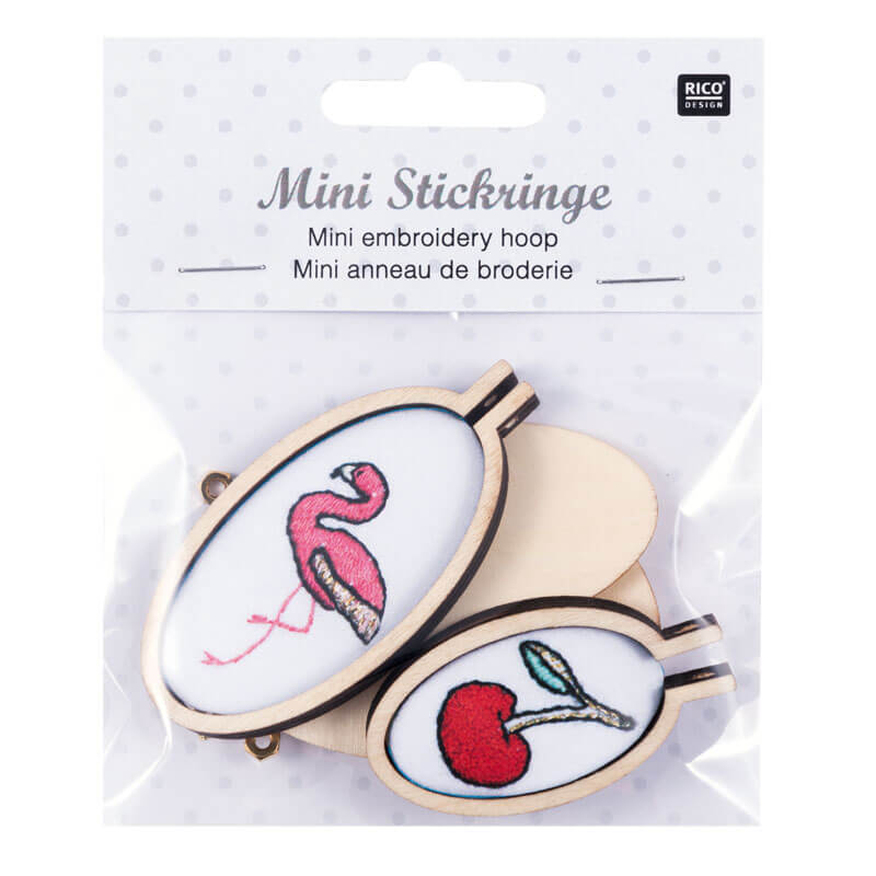 Stickringe mini oval hoch 2 Stück von Rico Design