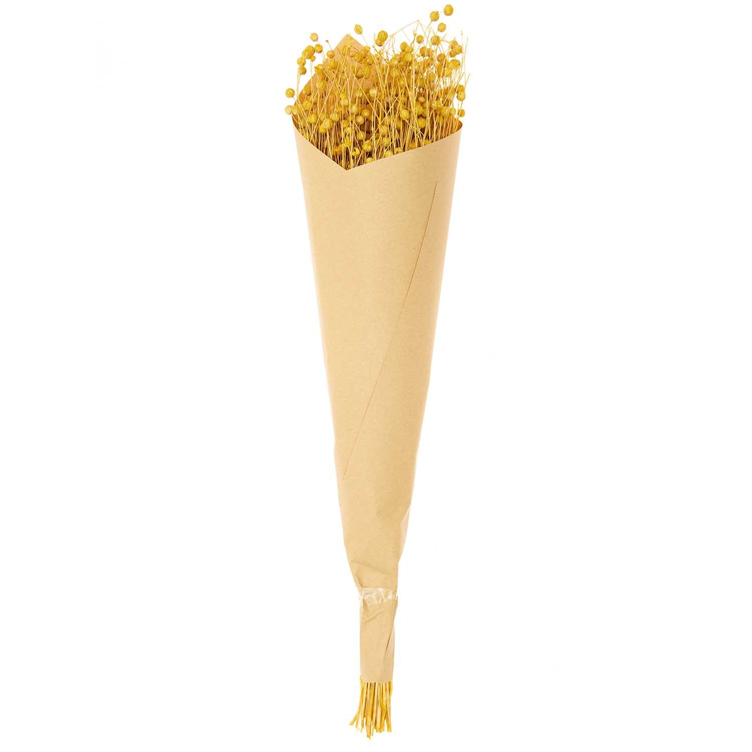 Getrockneter Flachs gelb 60-75cm 100g Getrockneter Flachs gelb 60-75cm 100g