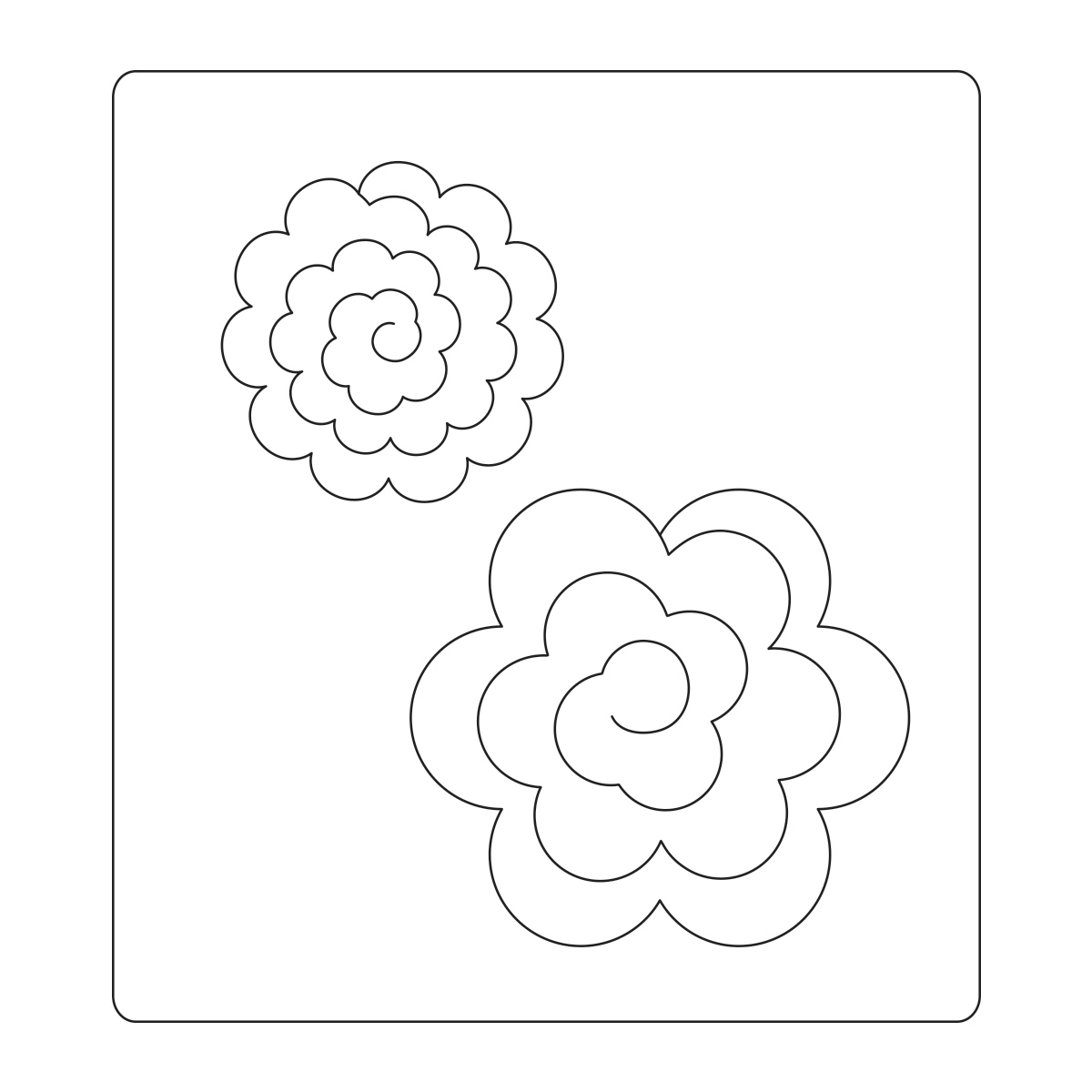 Bigz Die 3D Flowers Stanzschablone von idee. Creativmarkt