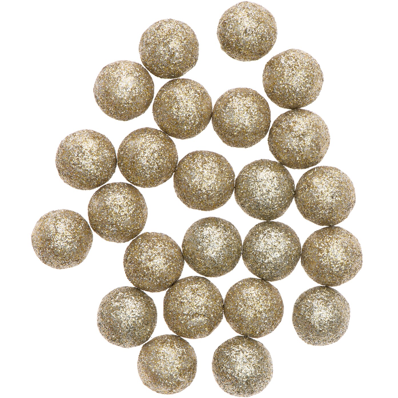 Glitterkugeln gold von Rico Design, funkelnde Dekokugeln in Gold für festliche Anlässe.