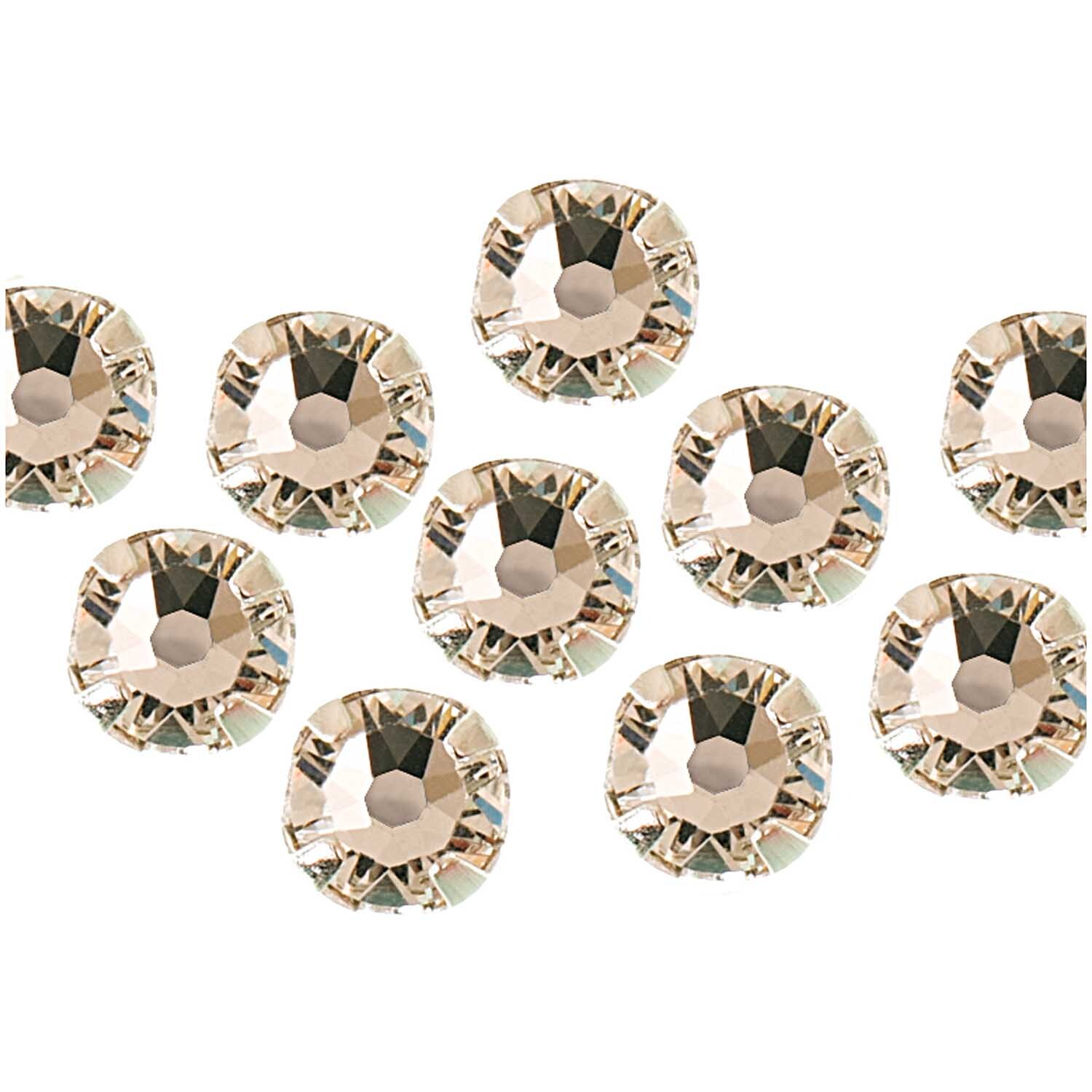 Aufnähsteine im Kessel crystal 4mm 10 Stück