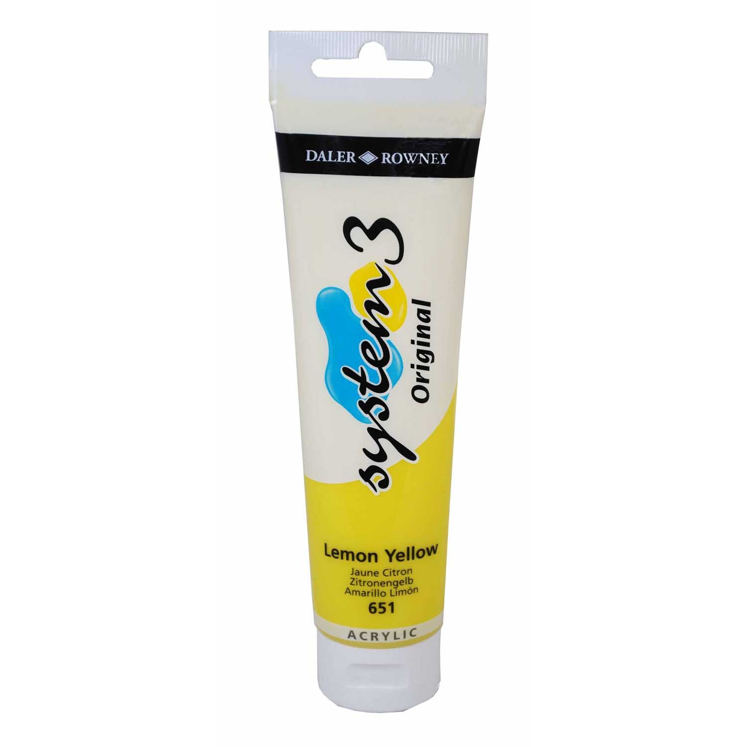 Daler-Rowney System 3 150ml Lemon Yellow
