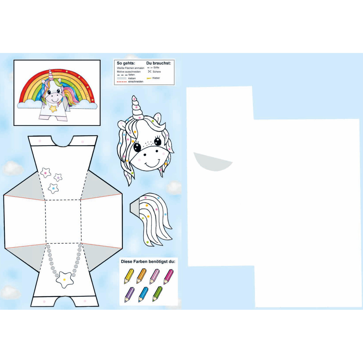 Das Ausschneide-Bastelbuch Malen nach Farben von Christophorus Verlag in der Christan Verlag 