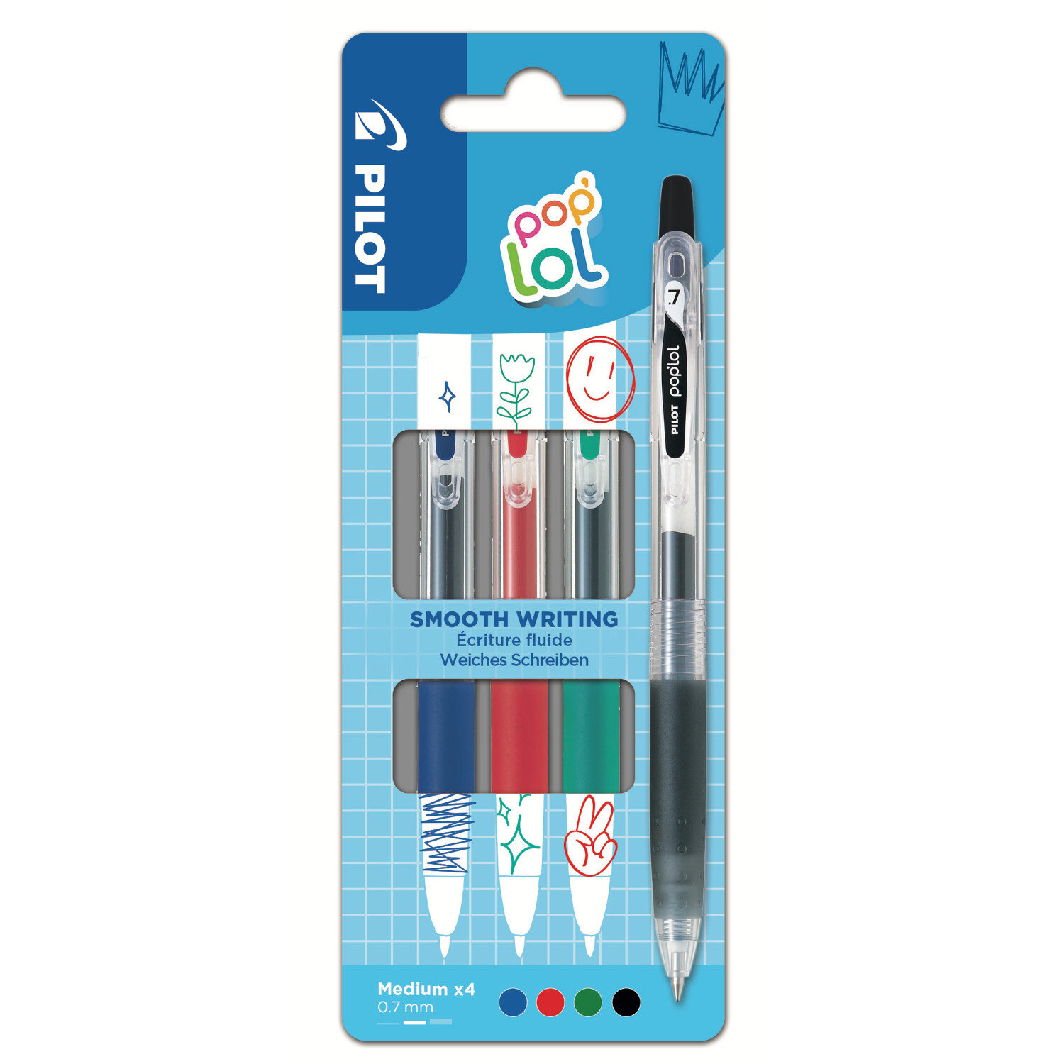 Pop lol Gelschreiber Set Classic 4 Stück von Pilot 
