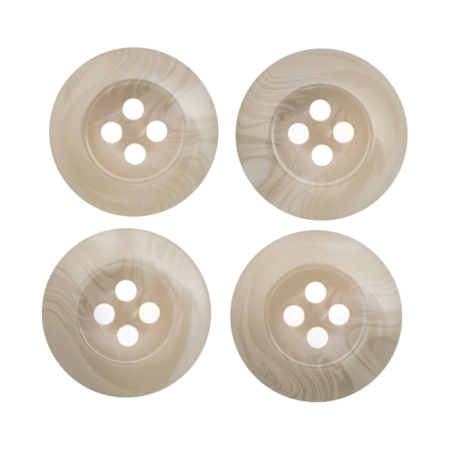 Knopf beige 1,7cm strukturiert