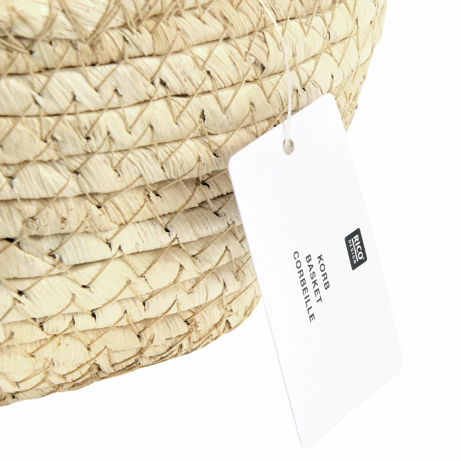 Korb rund geflochten Ø18x8cm von Rico Design