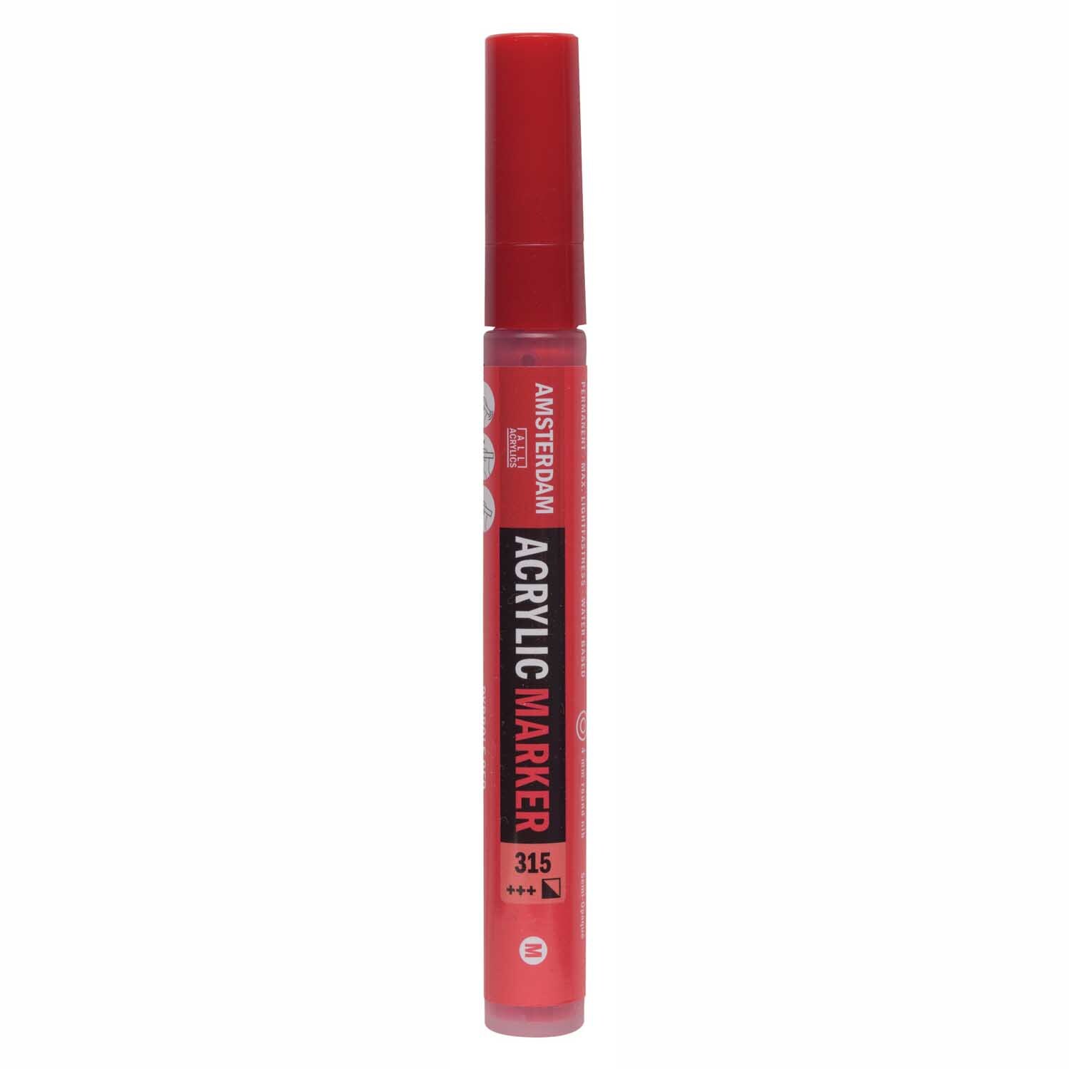 AMSTERDAM Acrylic Marker 3-4mm Pyrrolrot 2885629