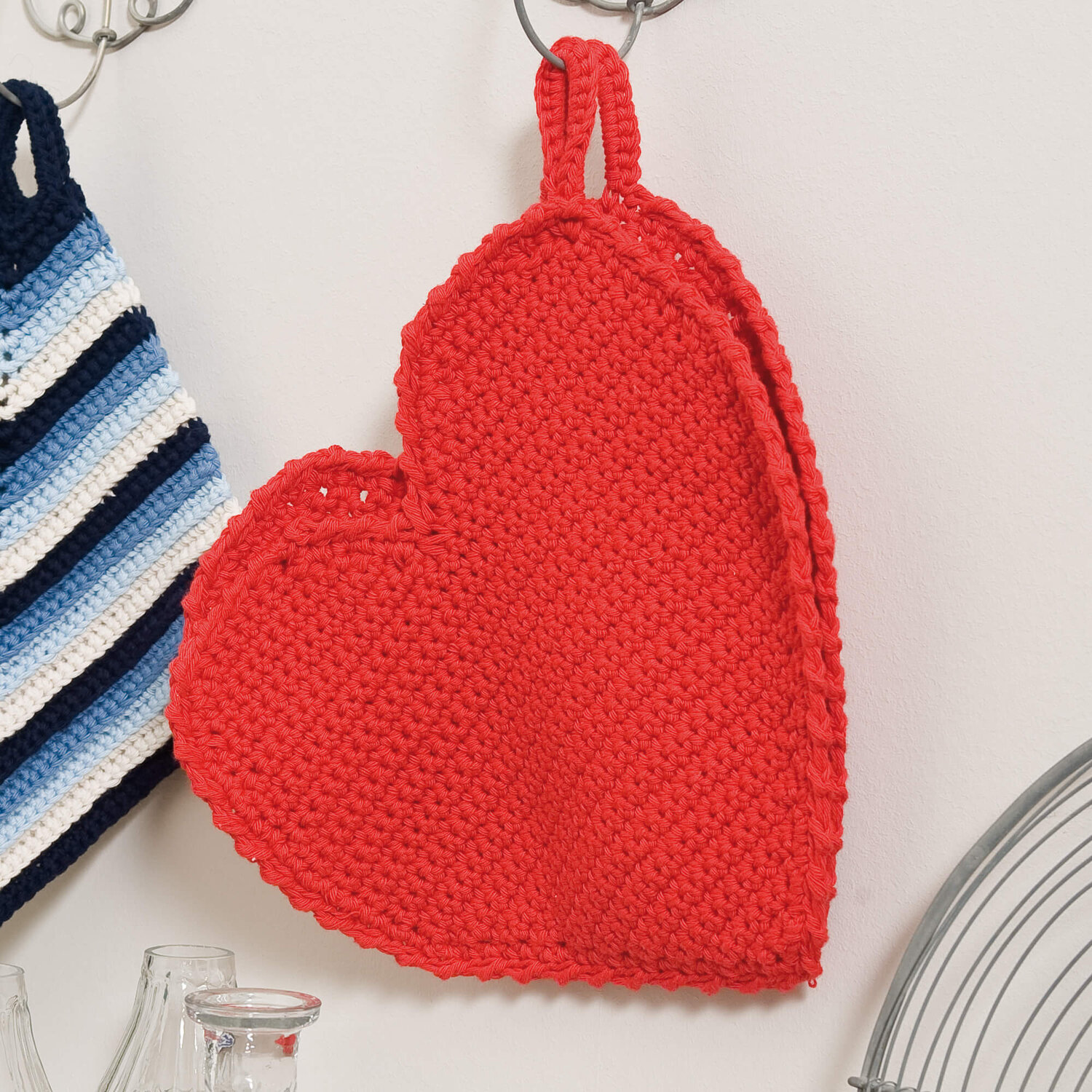 Häkelanleitung Herztopflappen aus Cotton Universal von idee. Creativmarkt