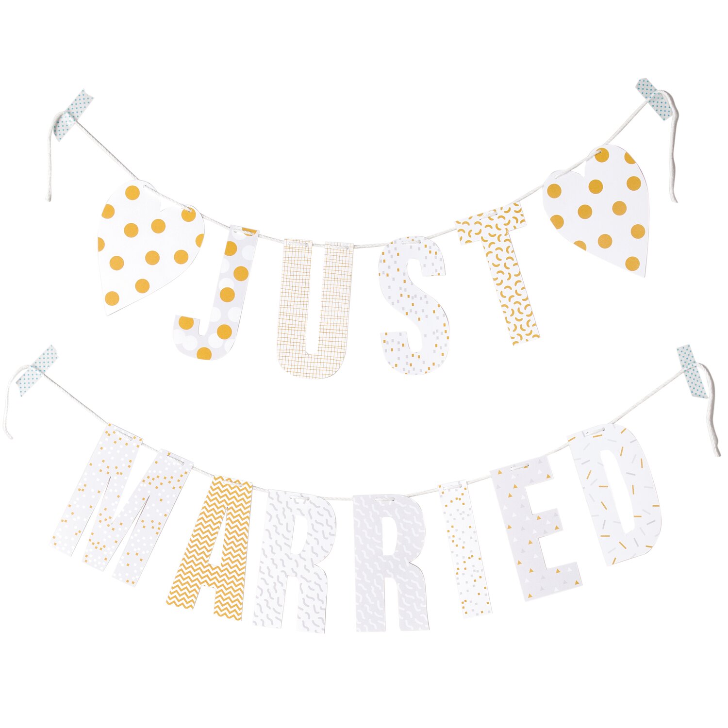 Rico Design Paper Poetry Girlande Just Married 3m