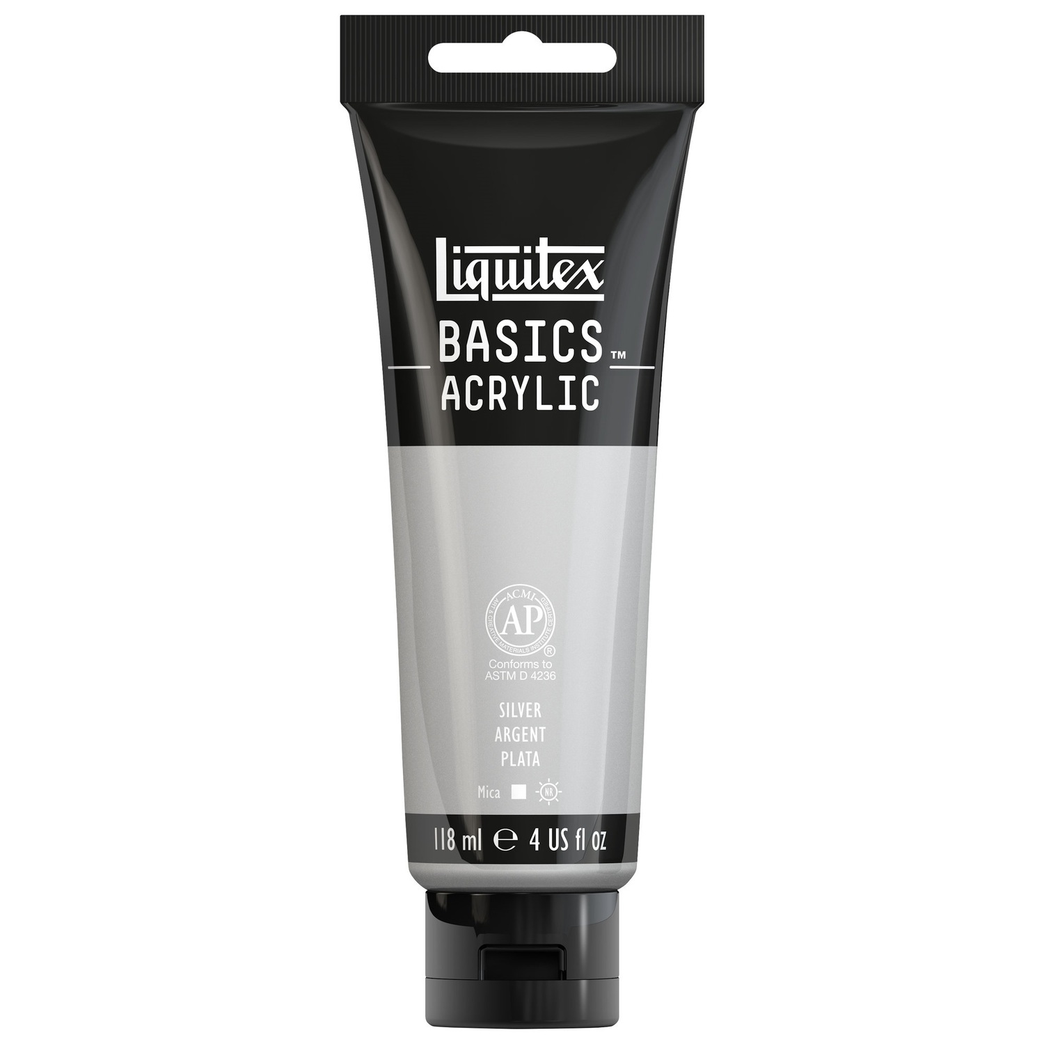 Liquitex Basics Acrylfarbe 118ml Silber