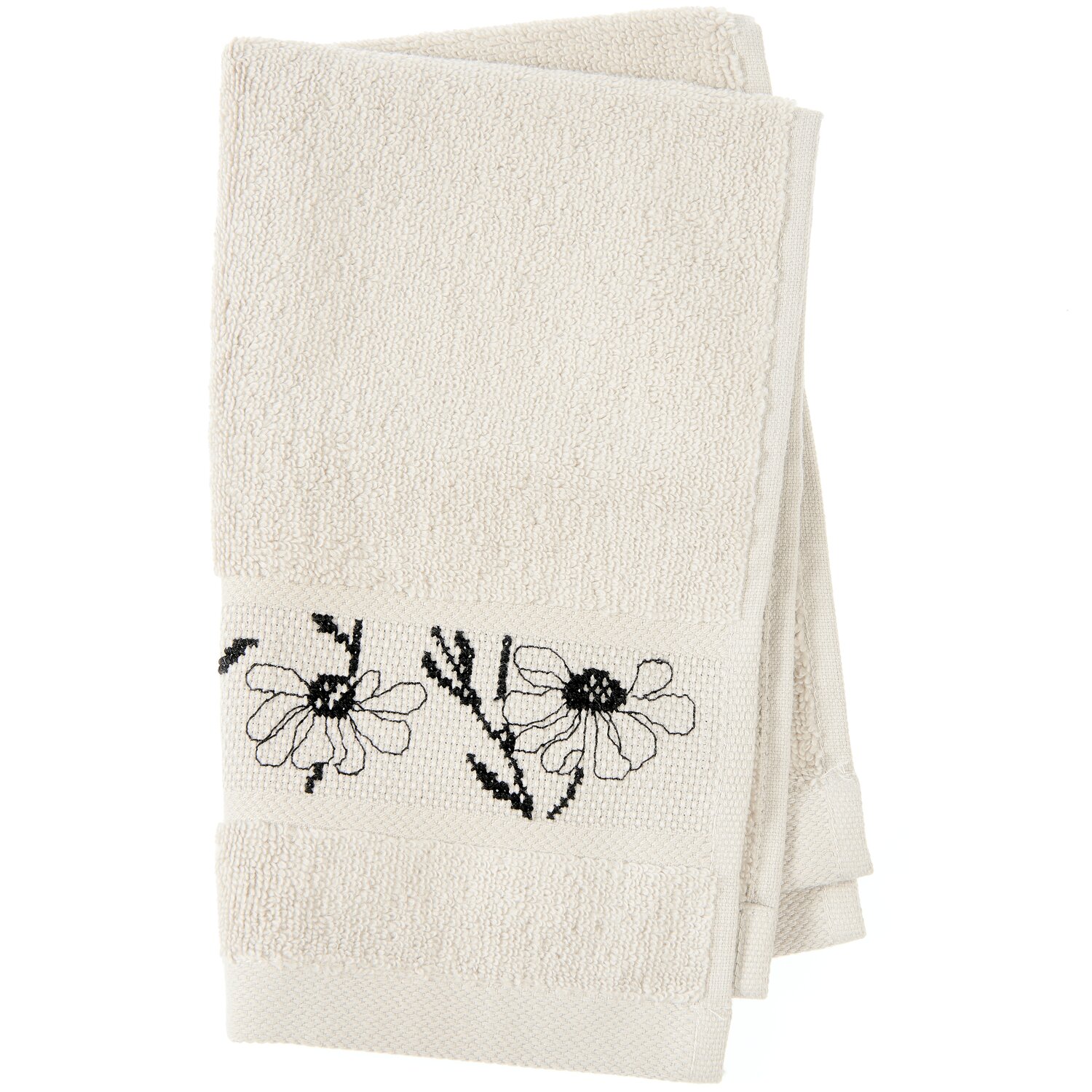 Stickset Gästetuch Hellbeige Modell 80853 aus Stickbuch 186