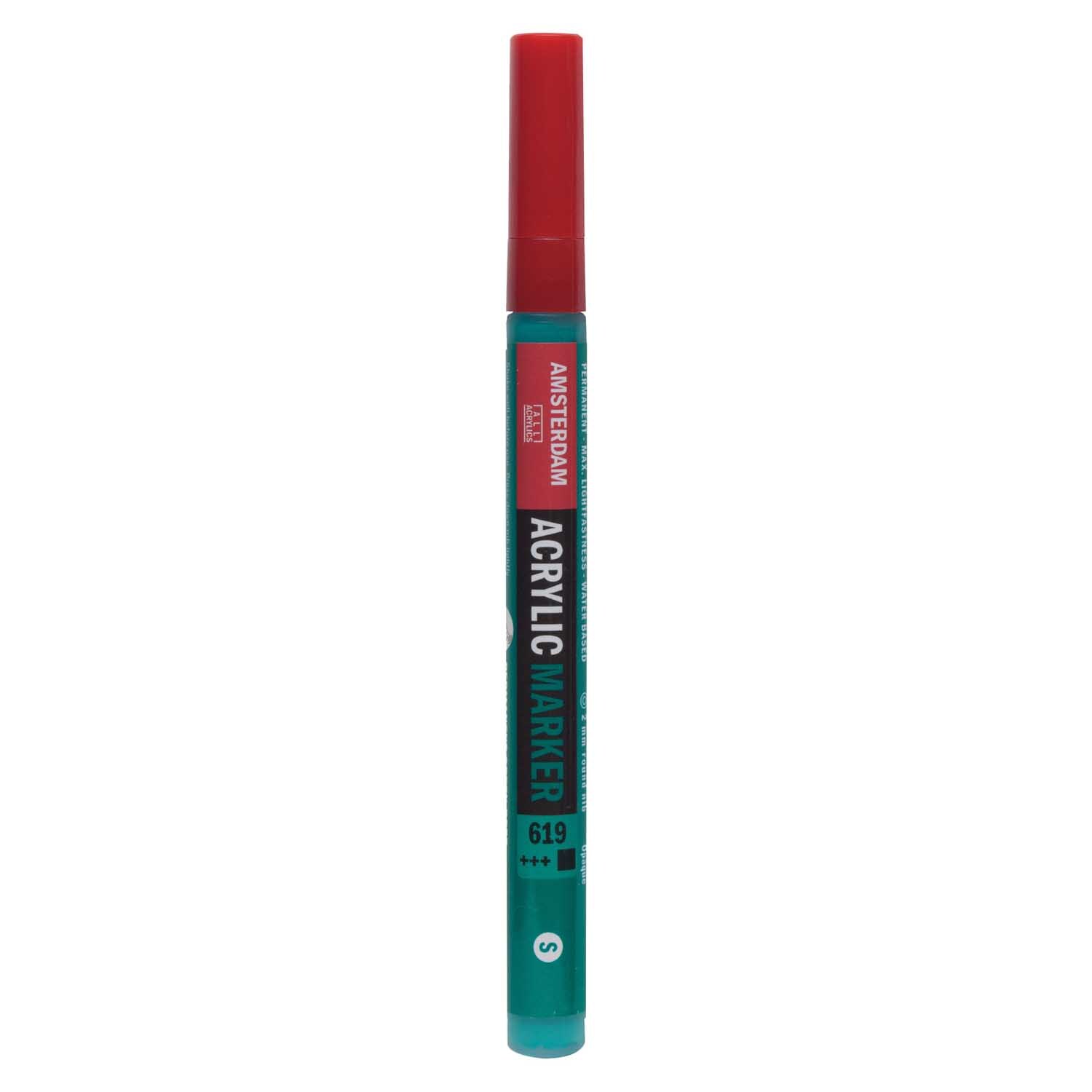 AMSTERDAM Acrylic Marker 1-2mm Permanentgrün dunkel