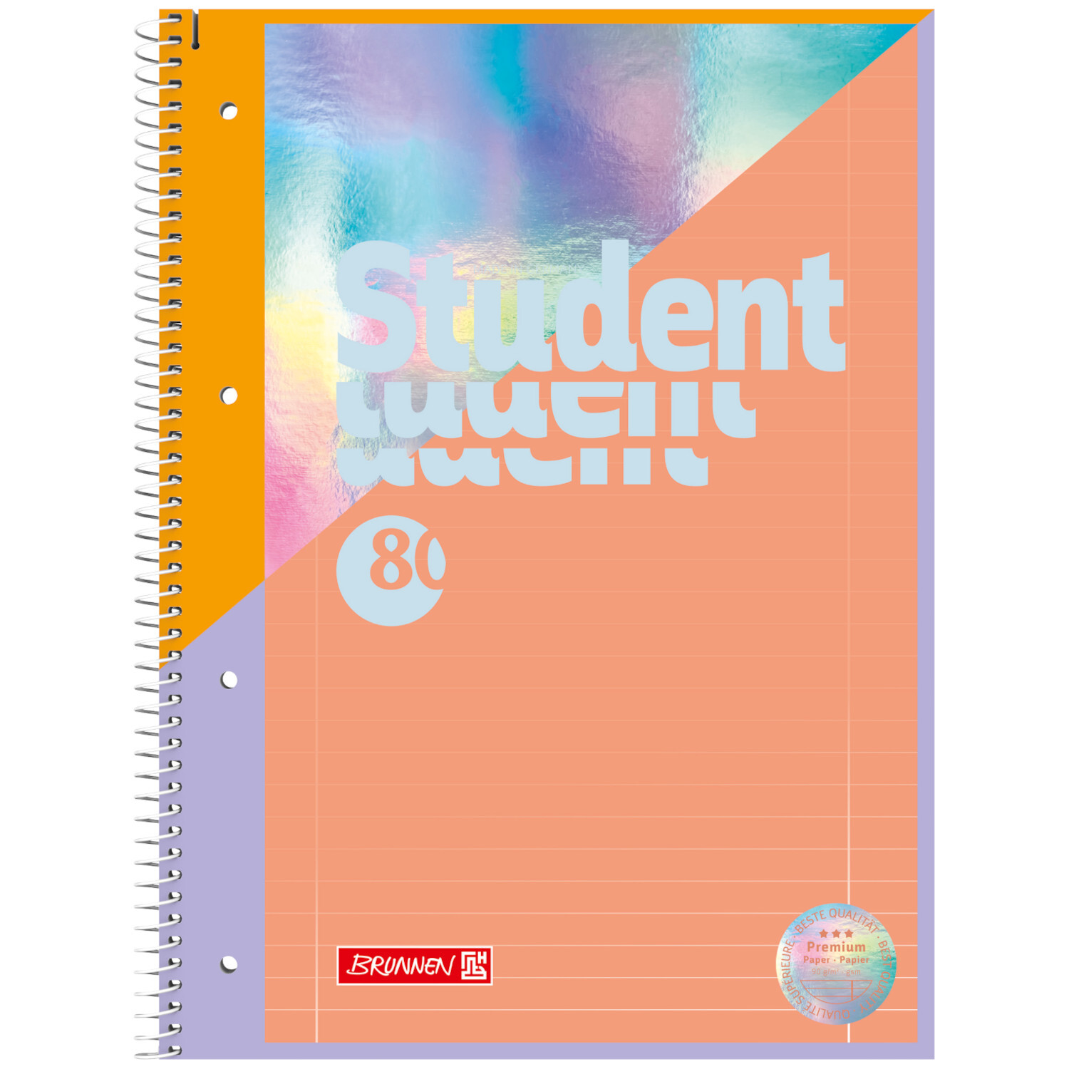 Collegeblock Premium Student Intoxicate liniert 80 Blatt