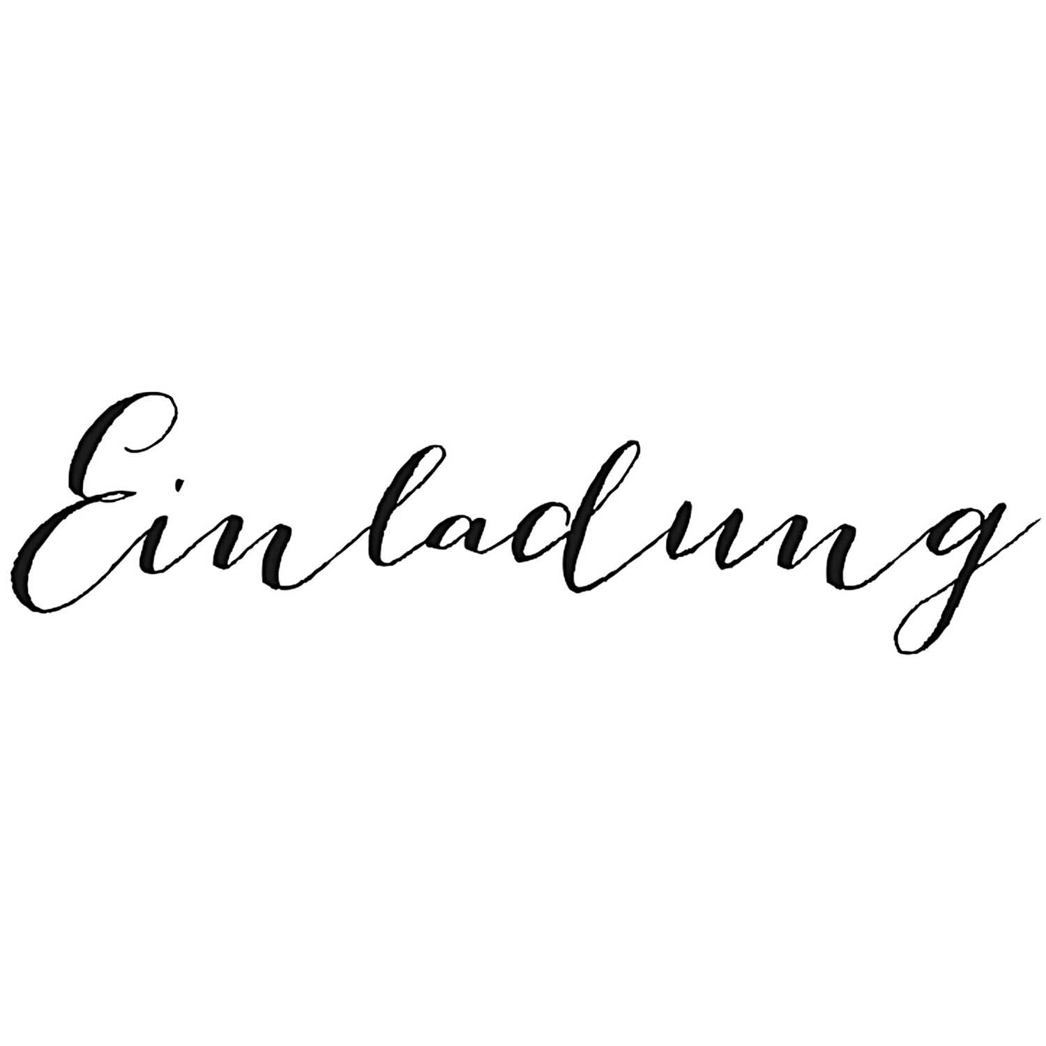 Stempel Einladung 6x2cm