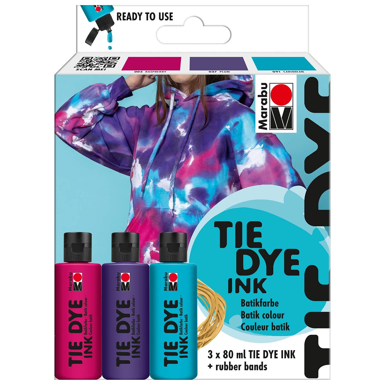 Tie Dye Ink Set Trend  3x80ml von Marabu 