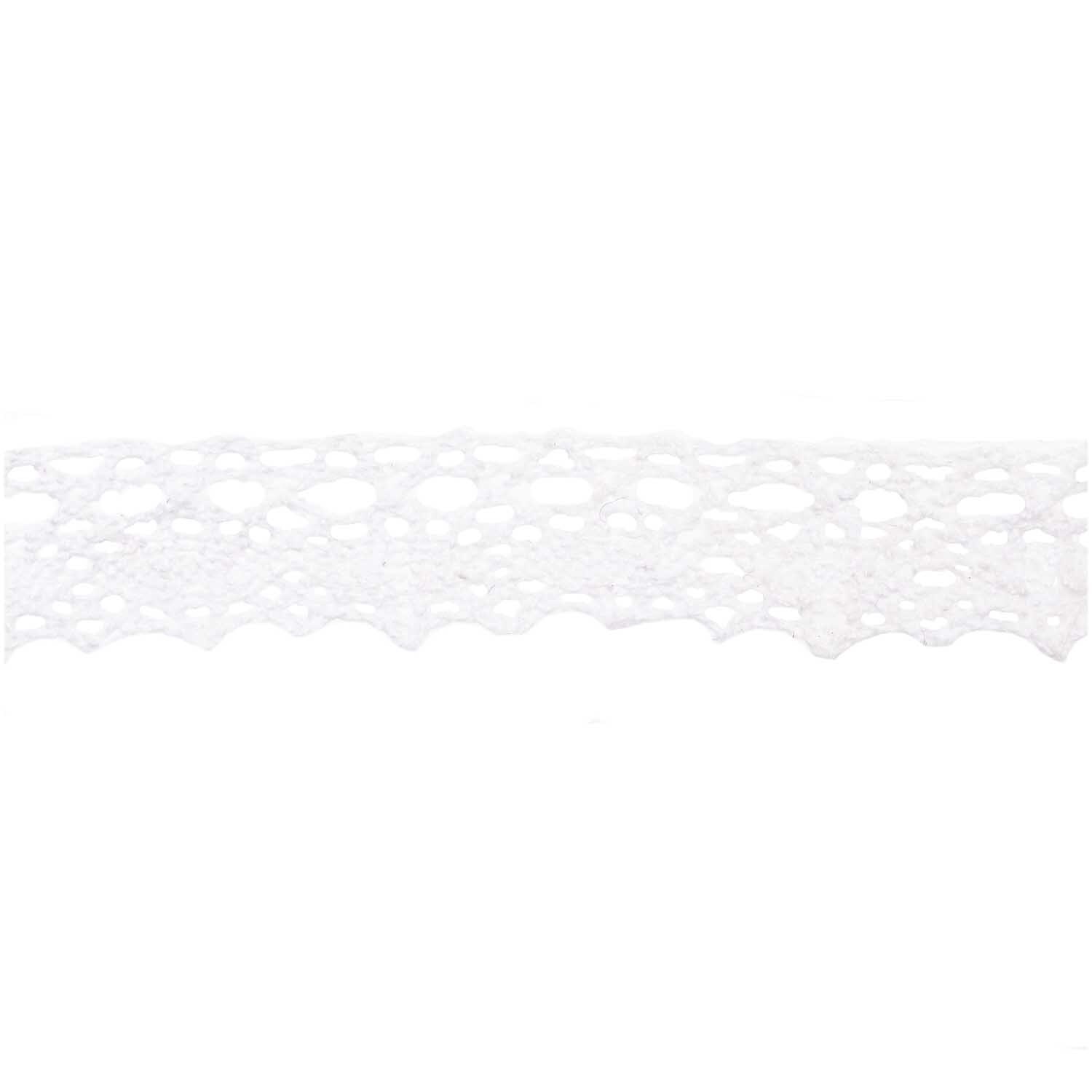 Häkelkante Spitze weiß 2cm 3m