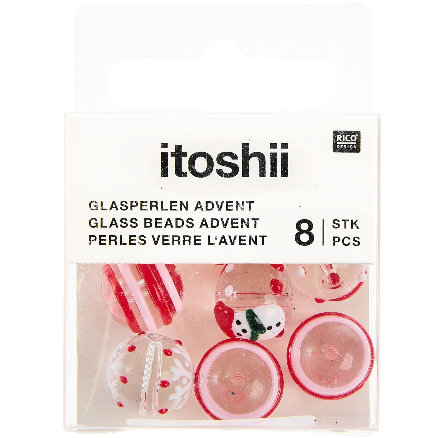 Glasperlen Advent Advent Rot von Rico Design