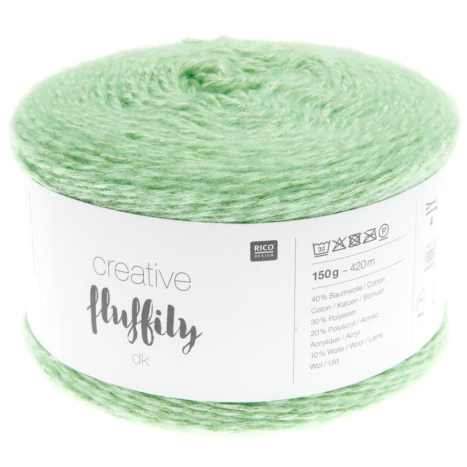 Creative Fluffily dk 150g 420m Farbe Pastellgrün von Rico Design