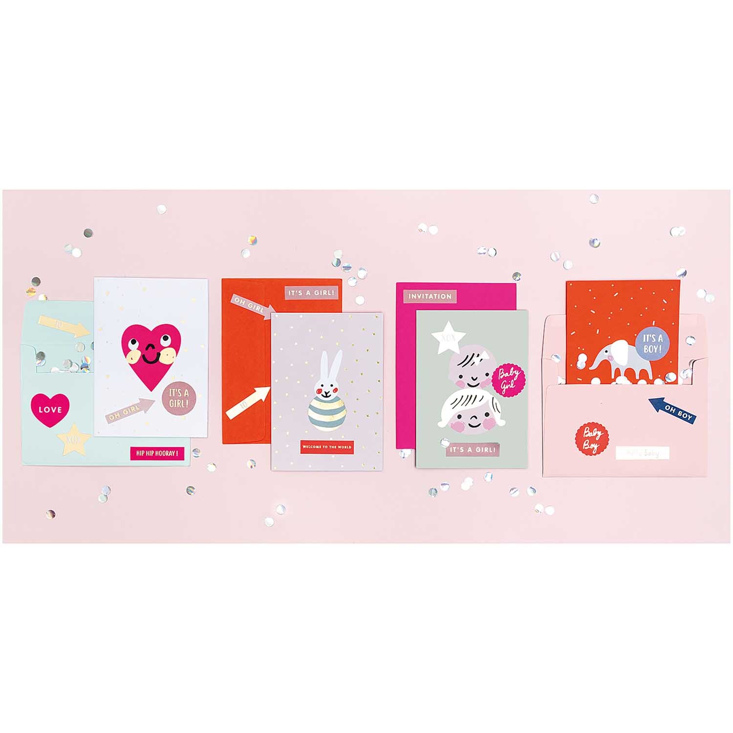 Paper Poetry Grußkartenset Hello Baby Kindergesichter Paper Poetry Grußkartenset Hello Baby Kindergesichter