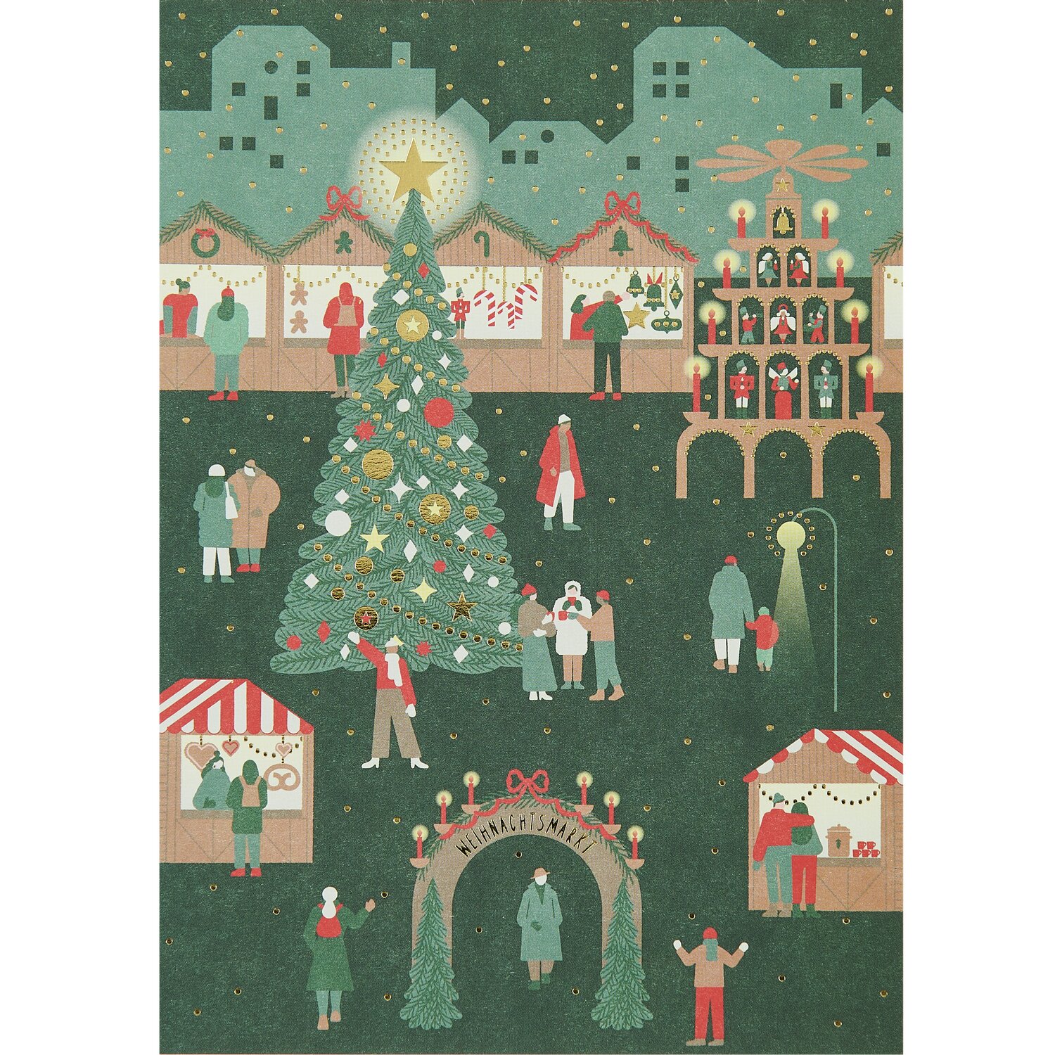 Paper Poetry Postkartenblock Weihnachtsmarkt 10 Stück 12,5x17,6cm von Rico Design Paper Poetry Postkartenblock Weihnachtsmarkt 10 Stück 12,5x17,6cm von Rico Design